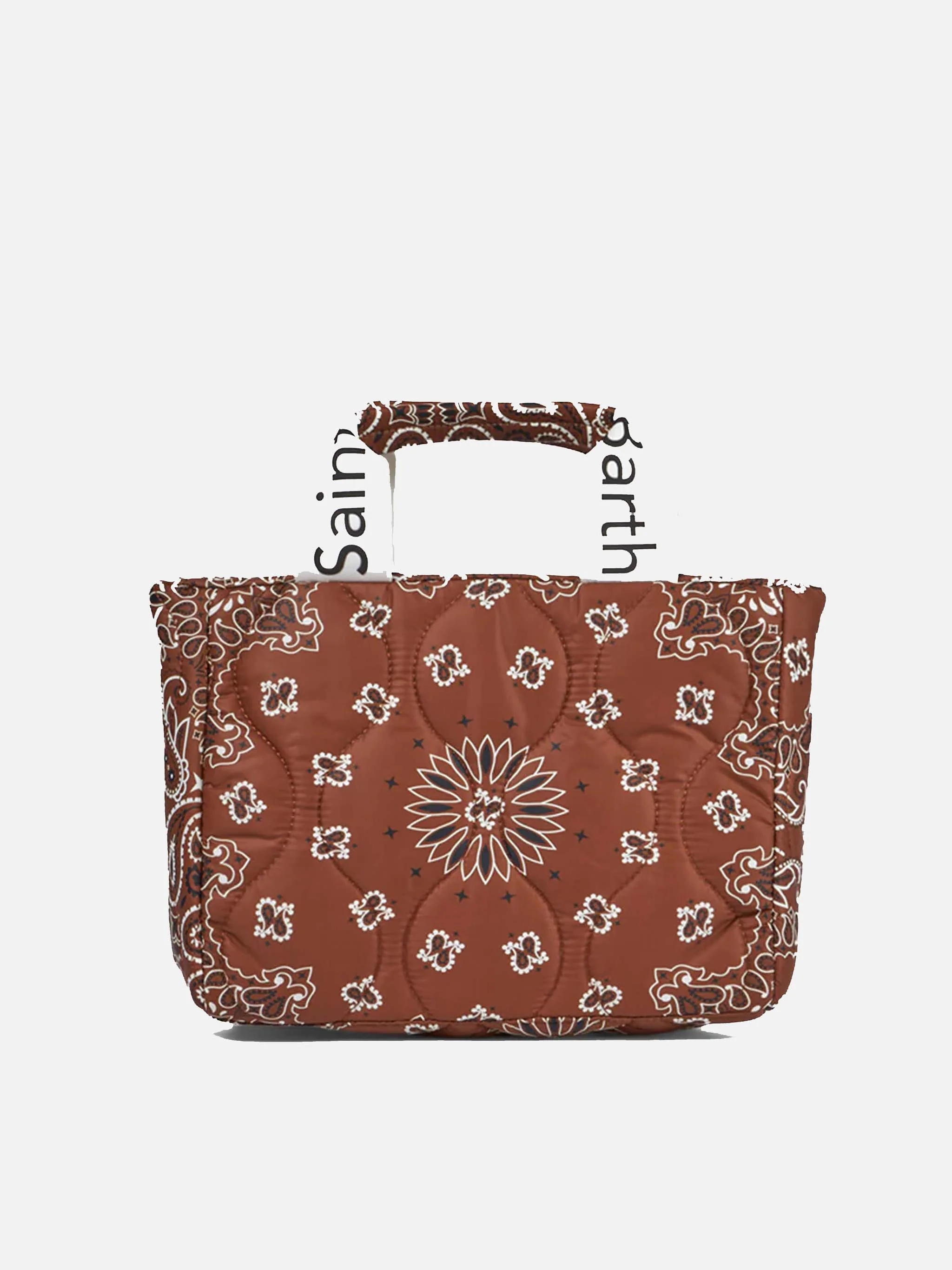 Puffer Bag brown bandanna print handbag - Image 5