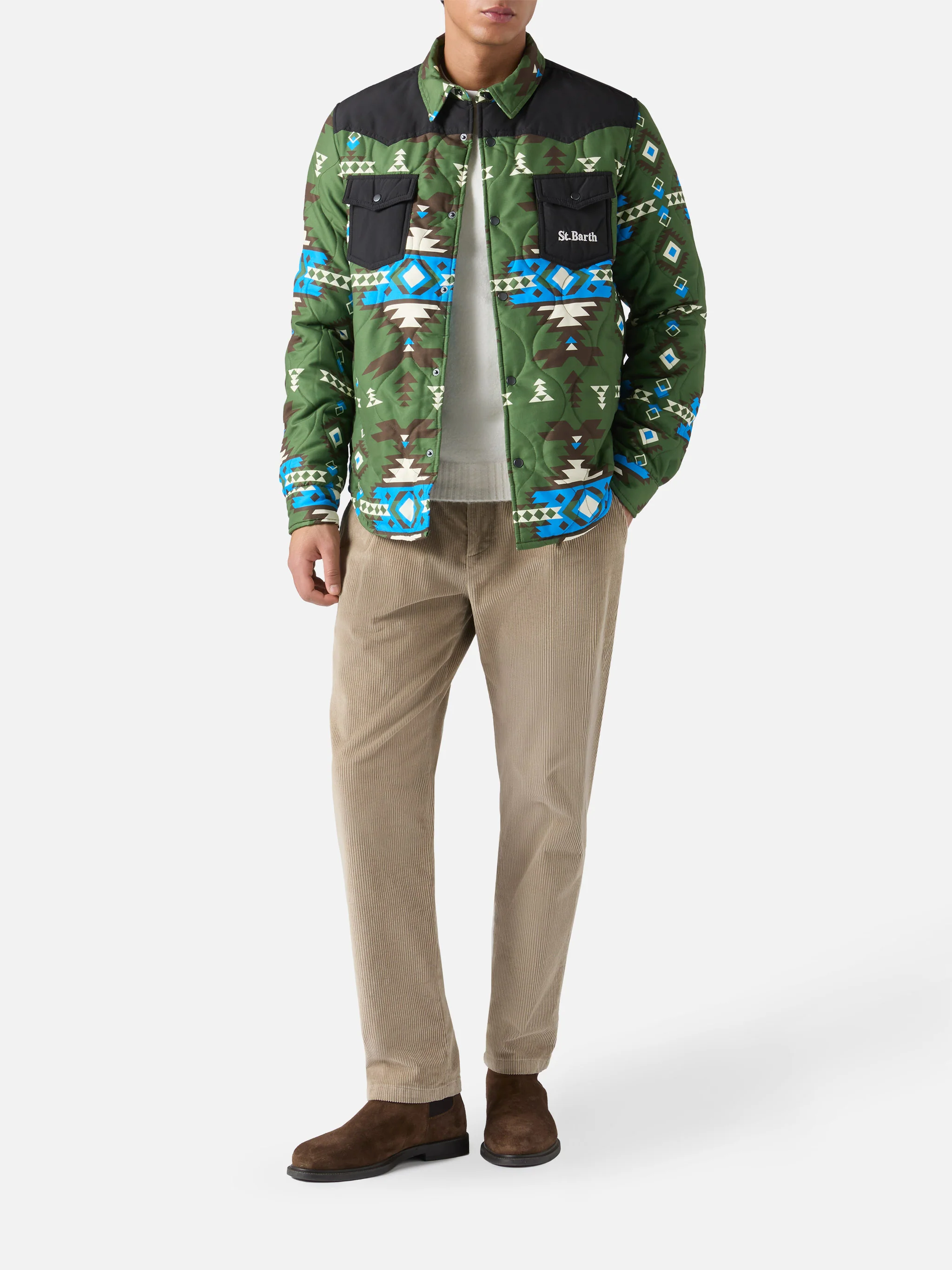 Padded overshirt Chalet with patch pockets - Image 2