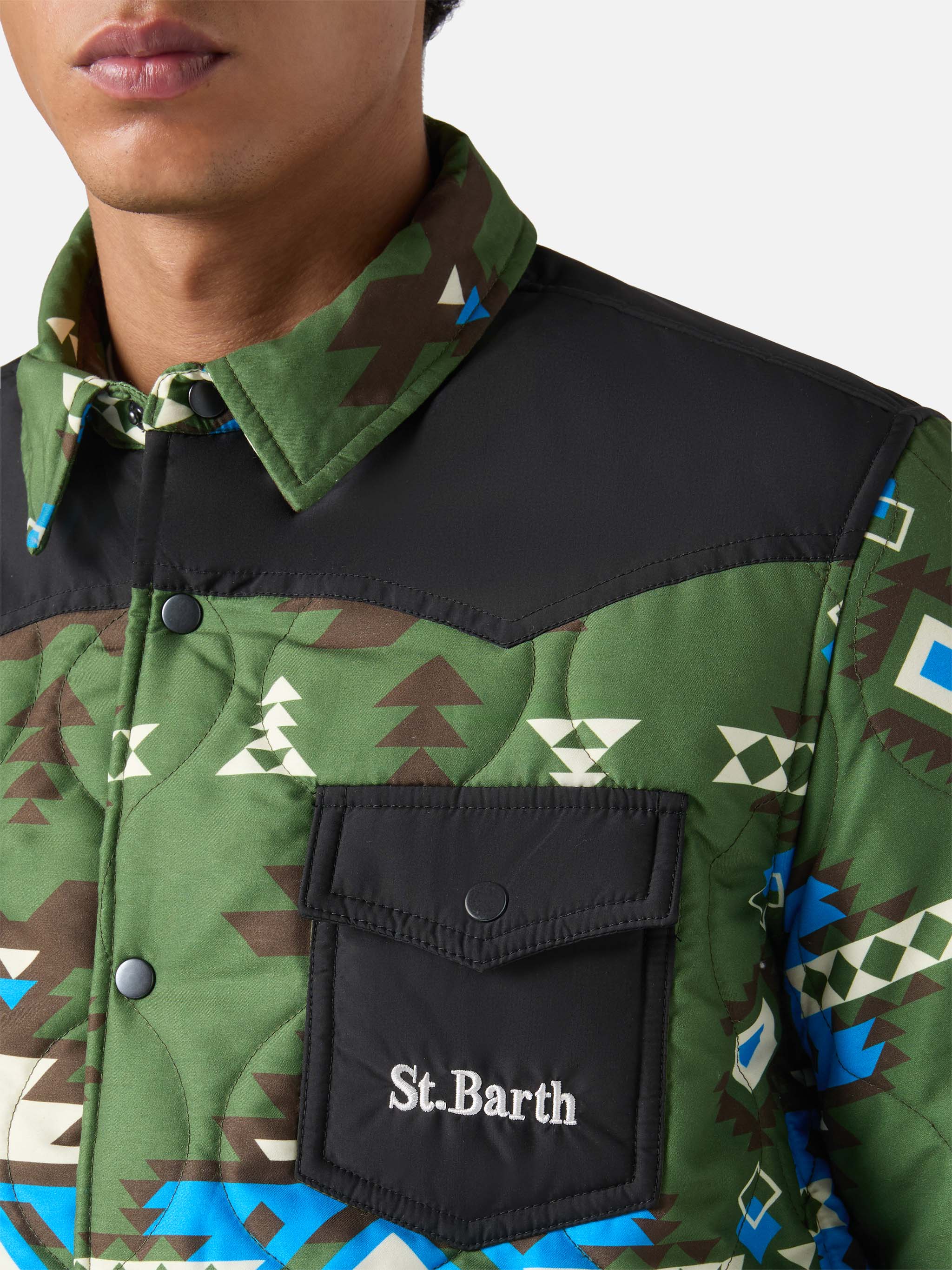 Padded overshirt Chalet with patch pockets - Image 4