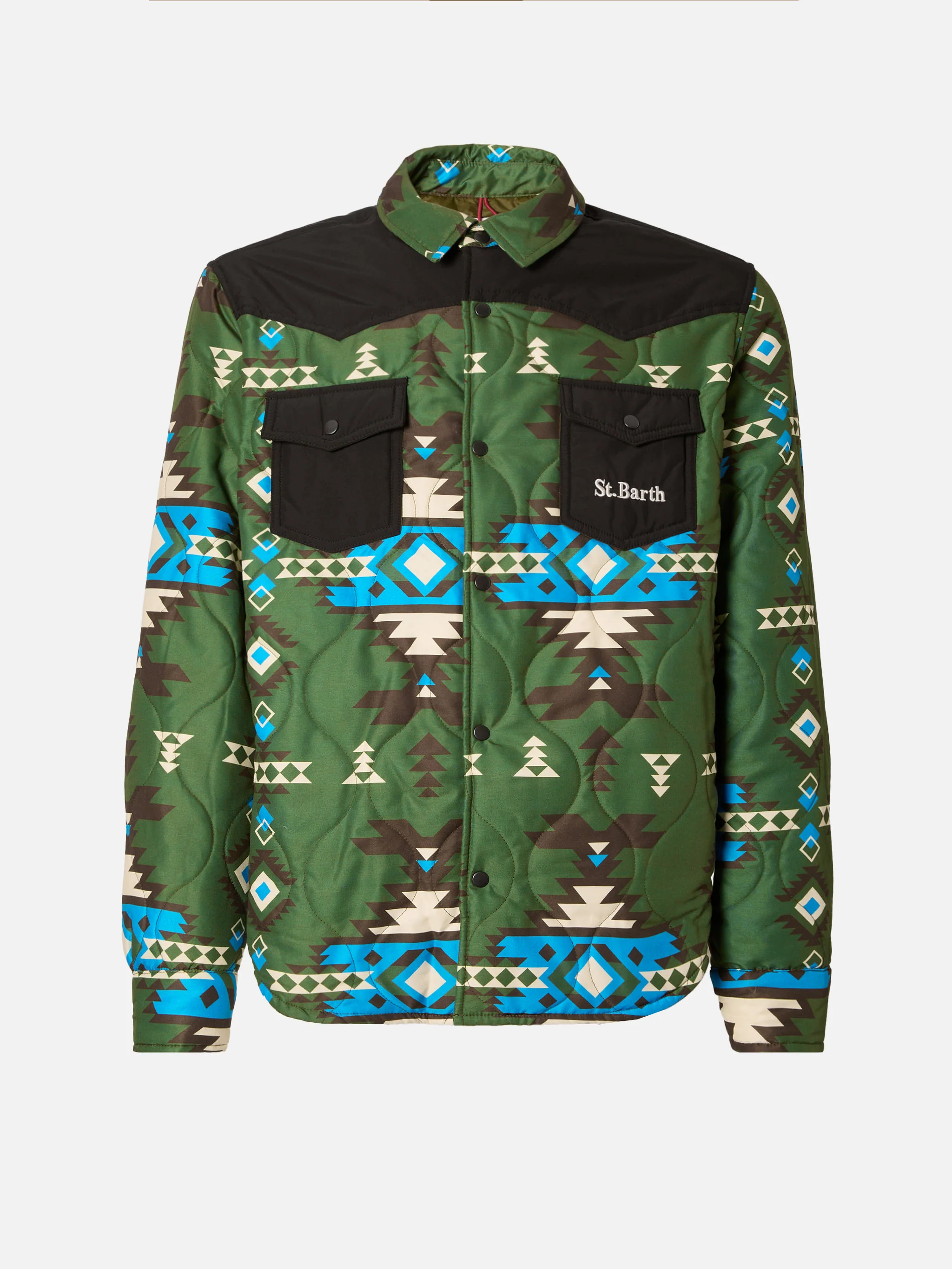 Padded overshirt Chalet with patch pockets - Image 7