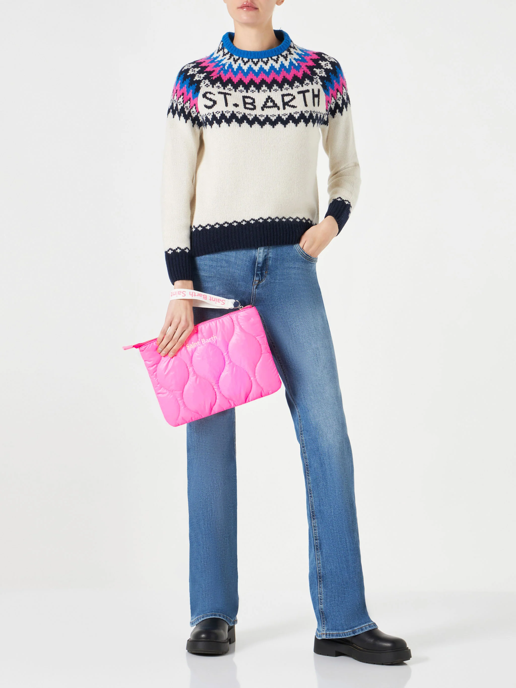 Puffer pochette with bandanna print - Image 6
