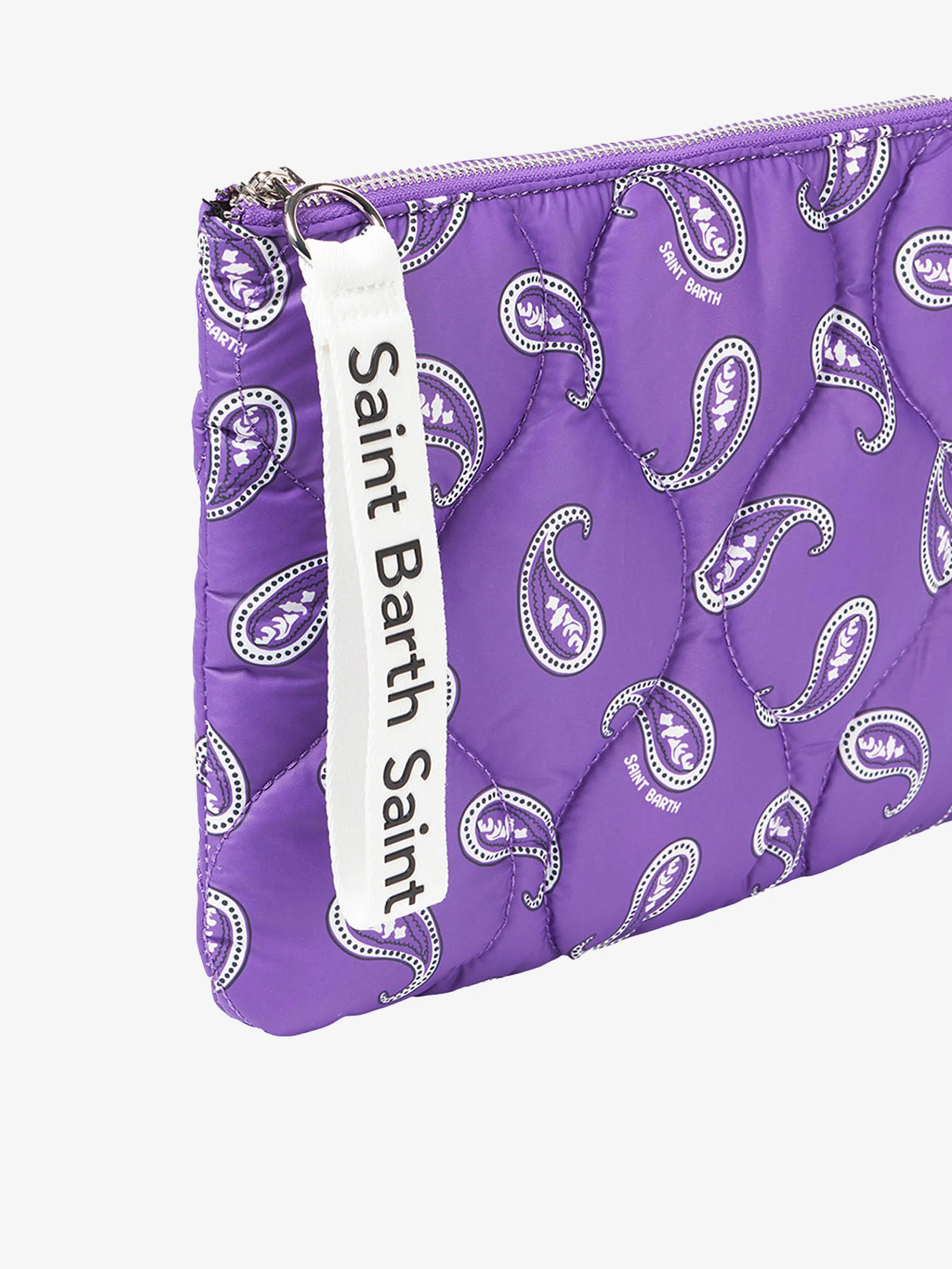 Puffer pochette with paisley print - Image 2