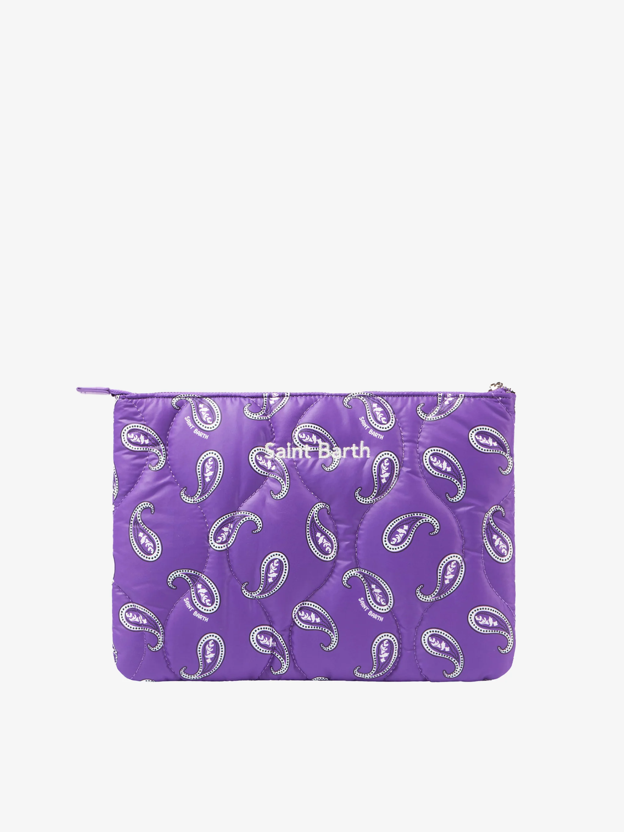 Puffer pochette with paisley print - Image 3