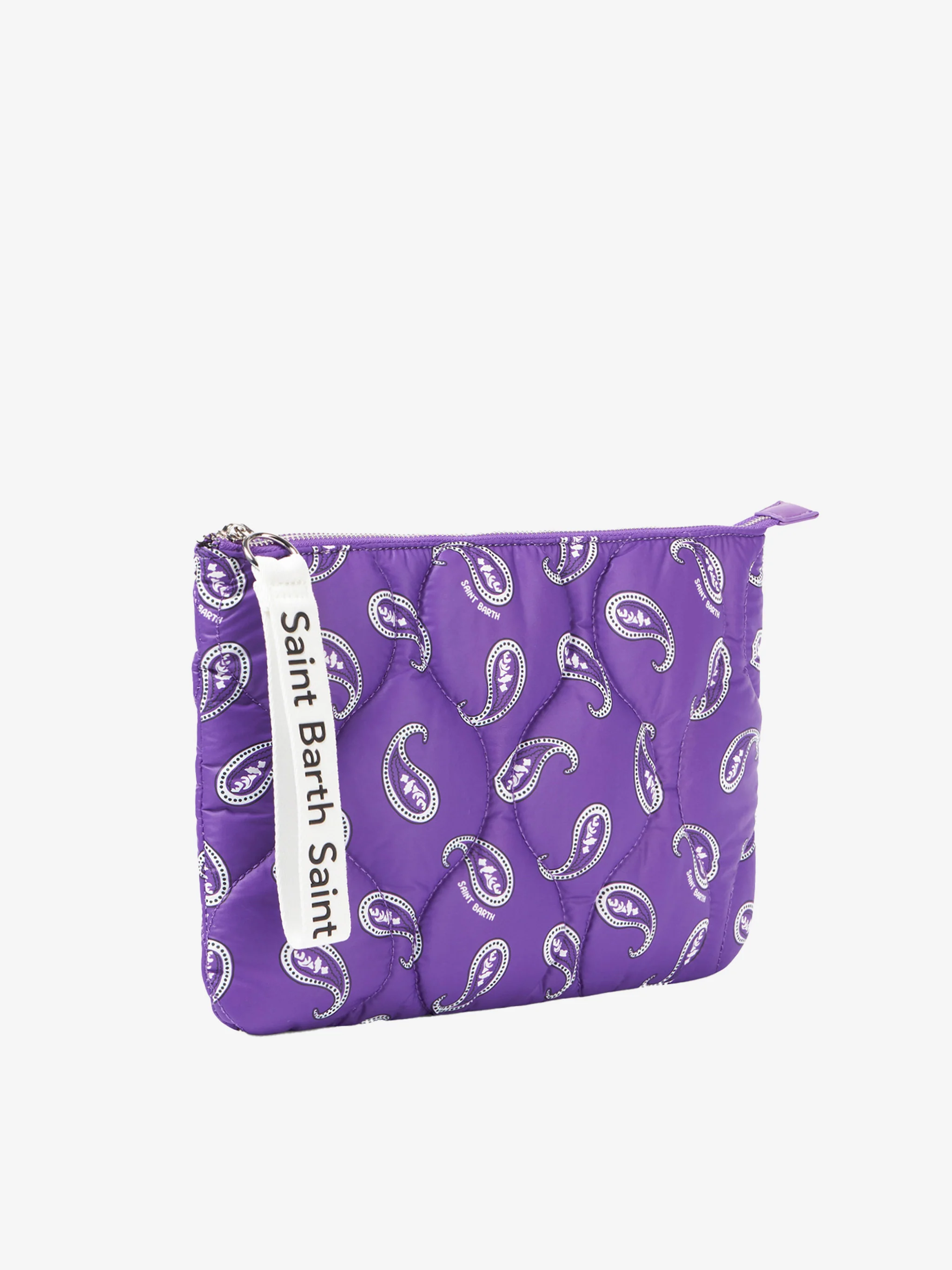 Puffer pochette with paisley print - Image 5