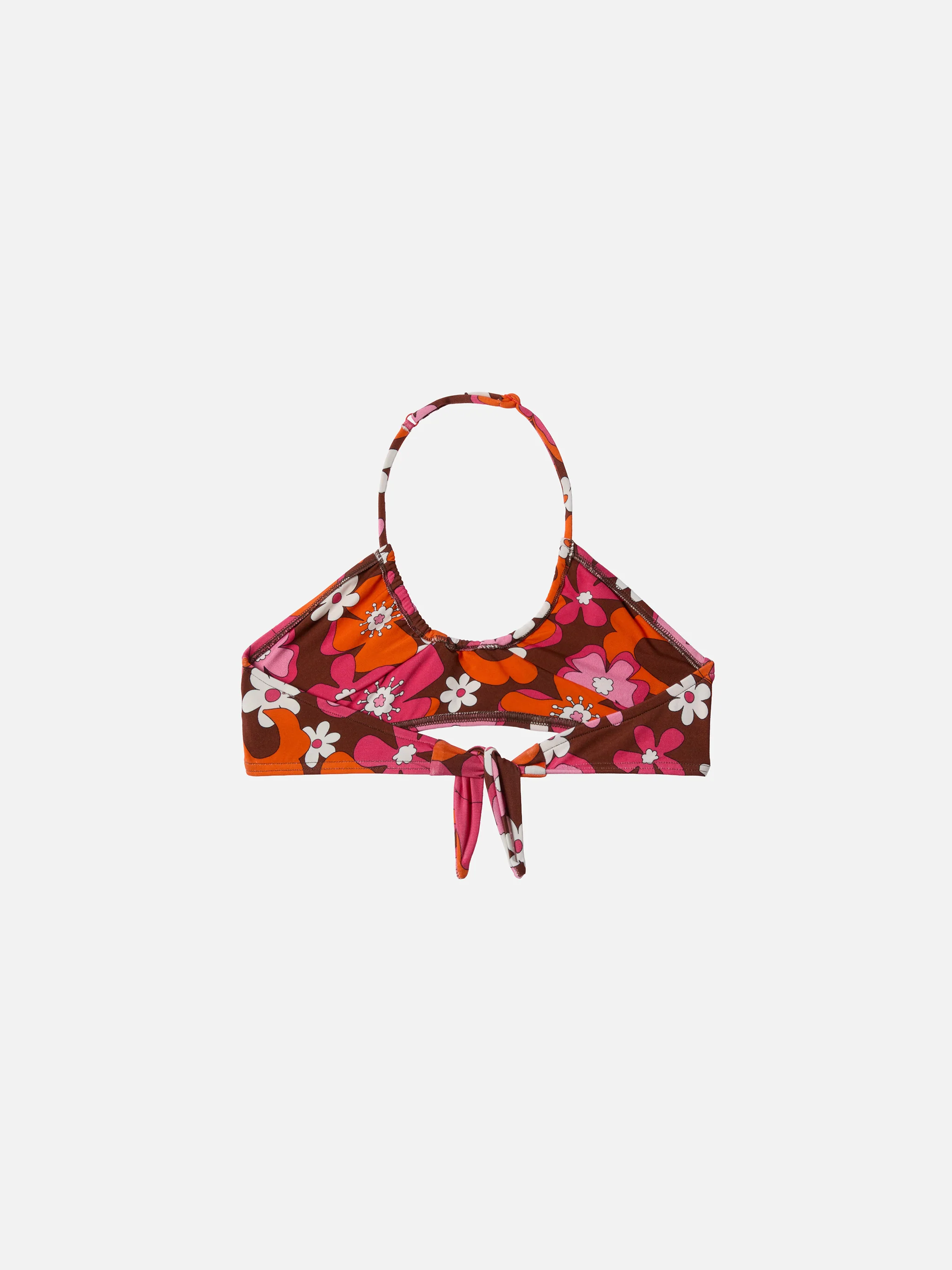 Page Jr crop top with retro flower print - Image 3