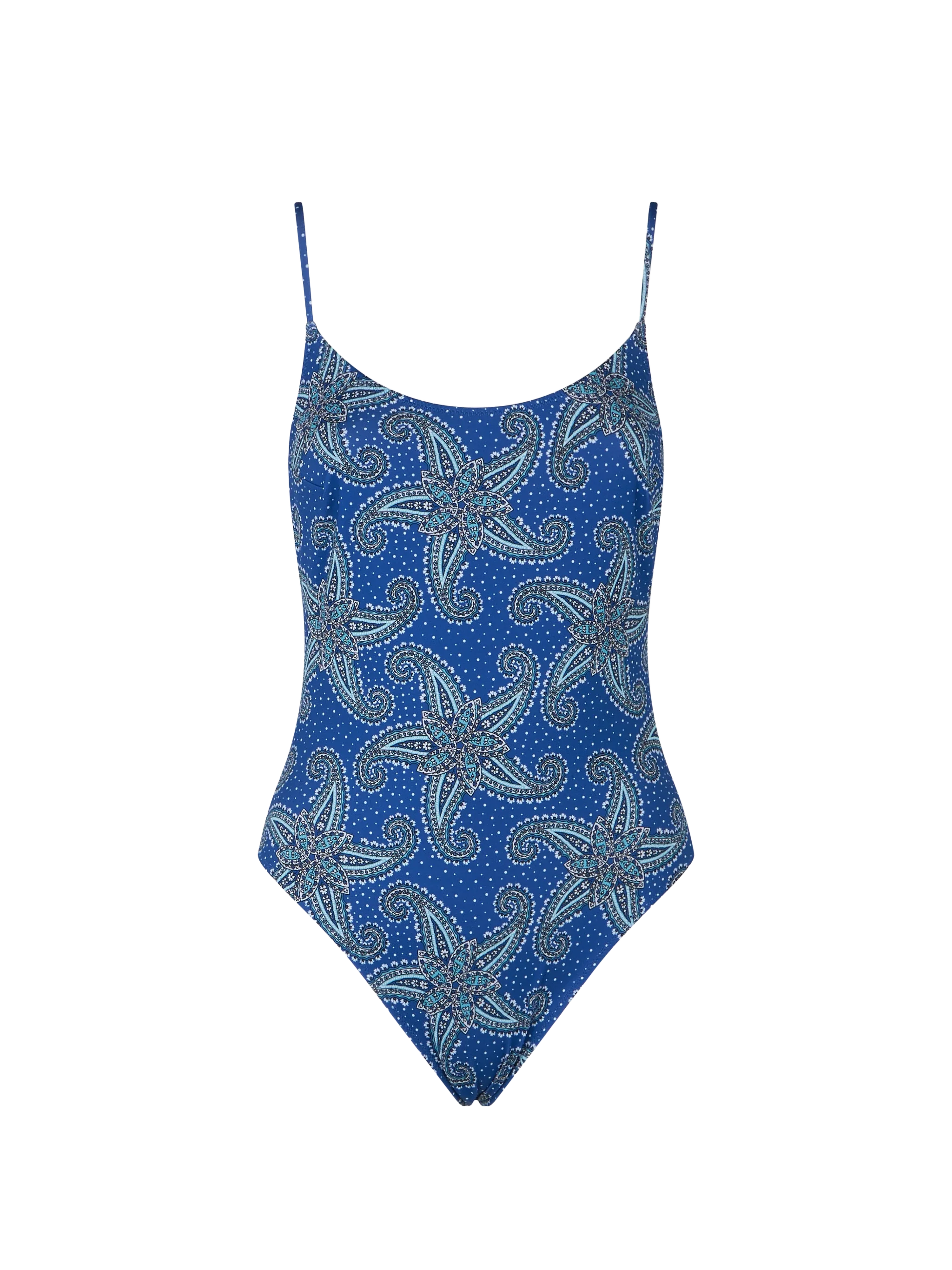 Paisley star print one piece swimsuit