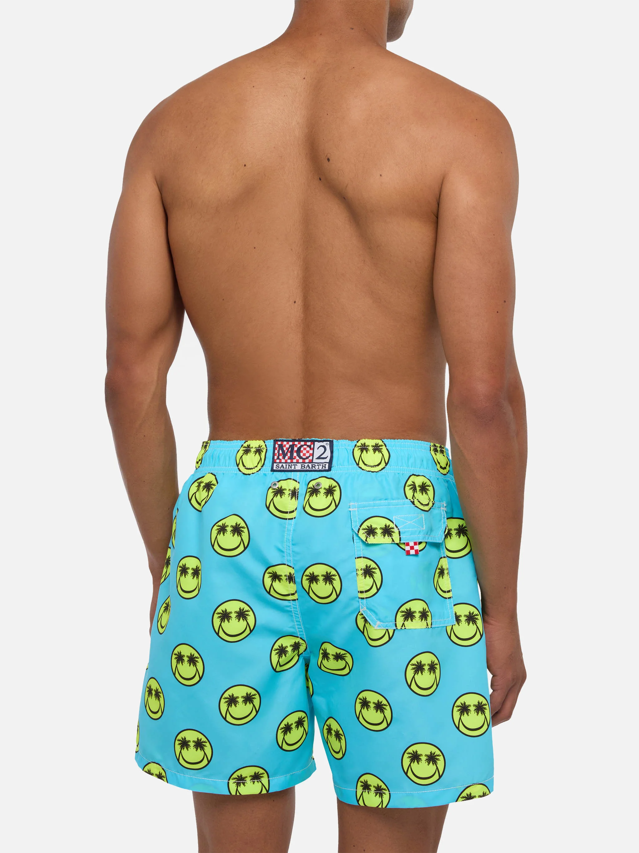 Palm smile mid-length swim shorts - Image 5