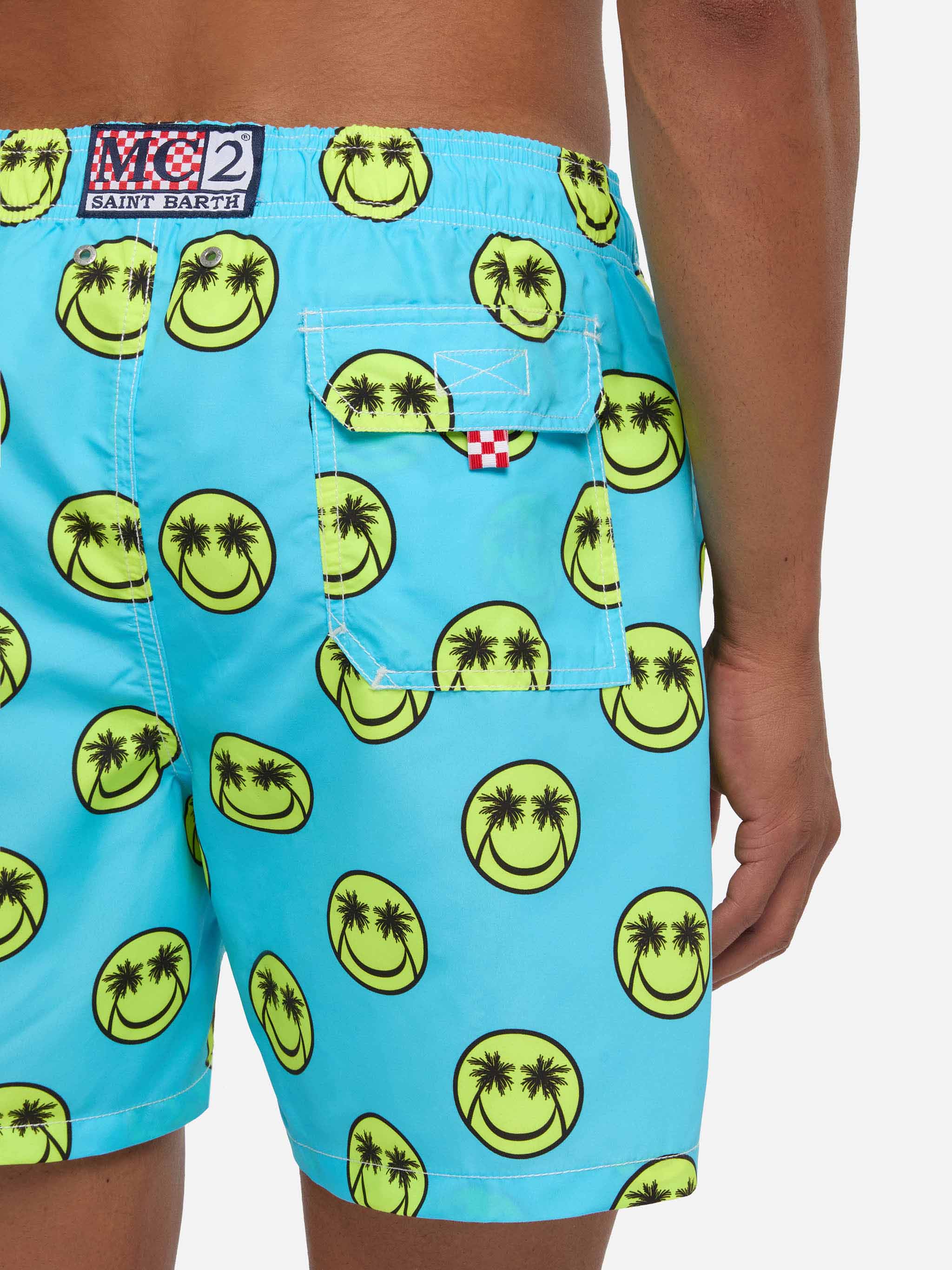 Palm smile mid-length swim shorts - Image 6