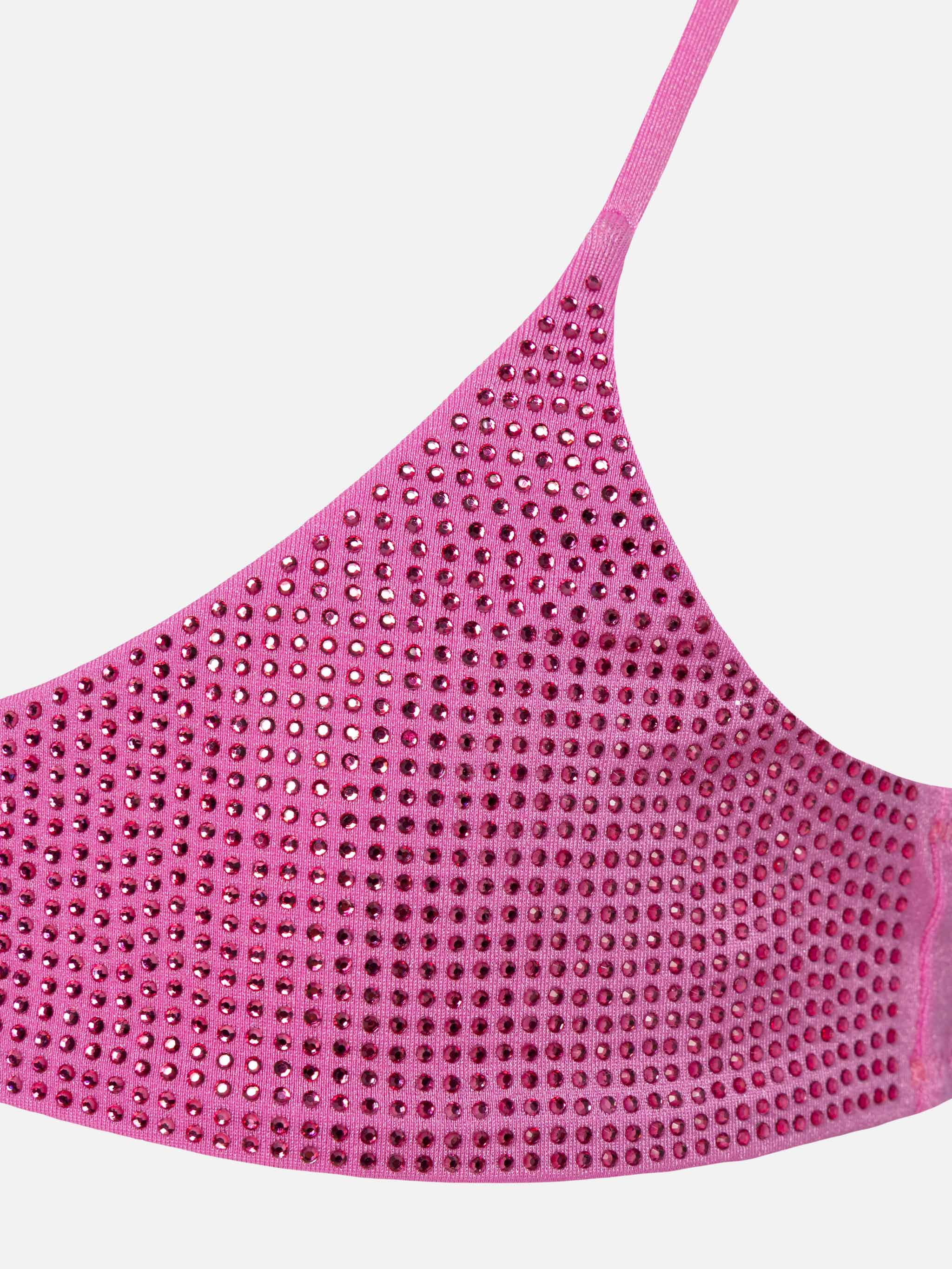 Paloma Jr pink bralette bikini with rhinestones - Image 3