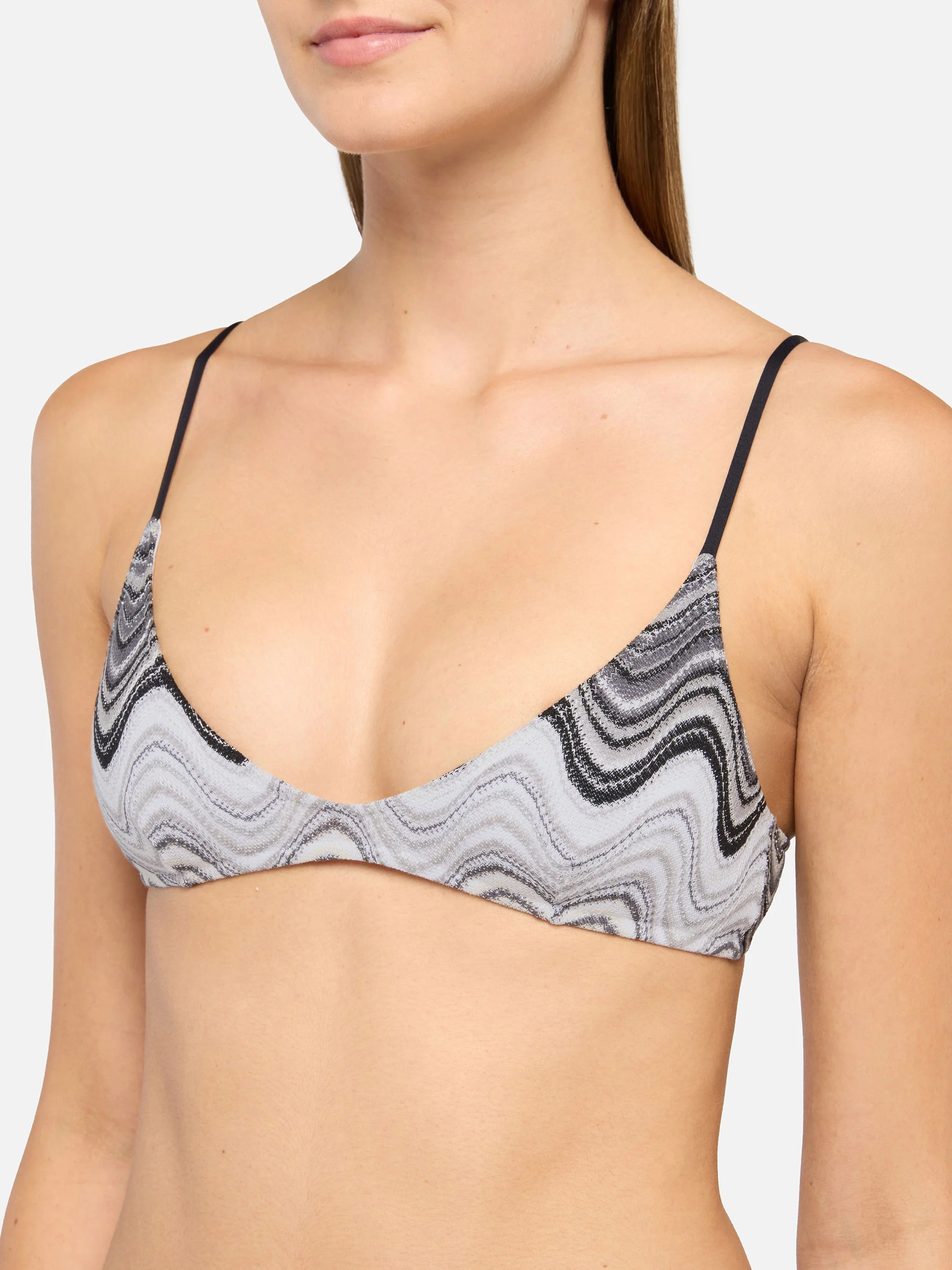 Paloma raschel knit scoop bralette with wave pattern - Image 2