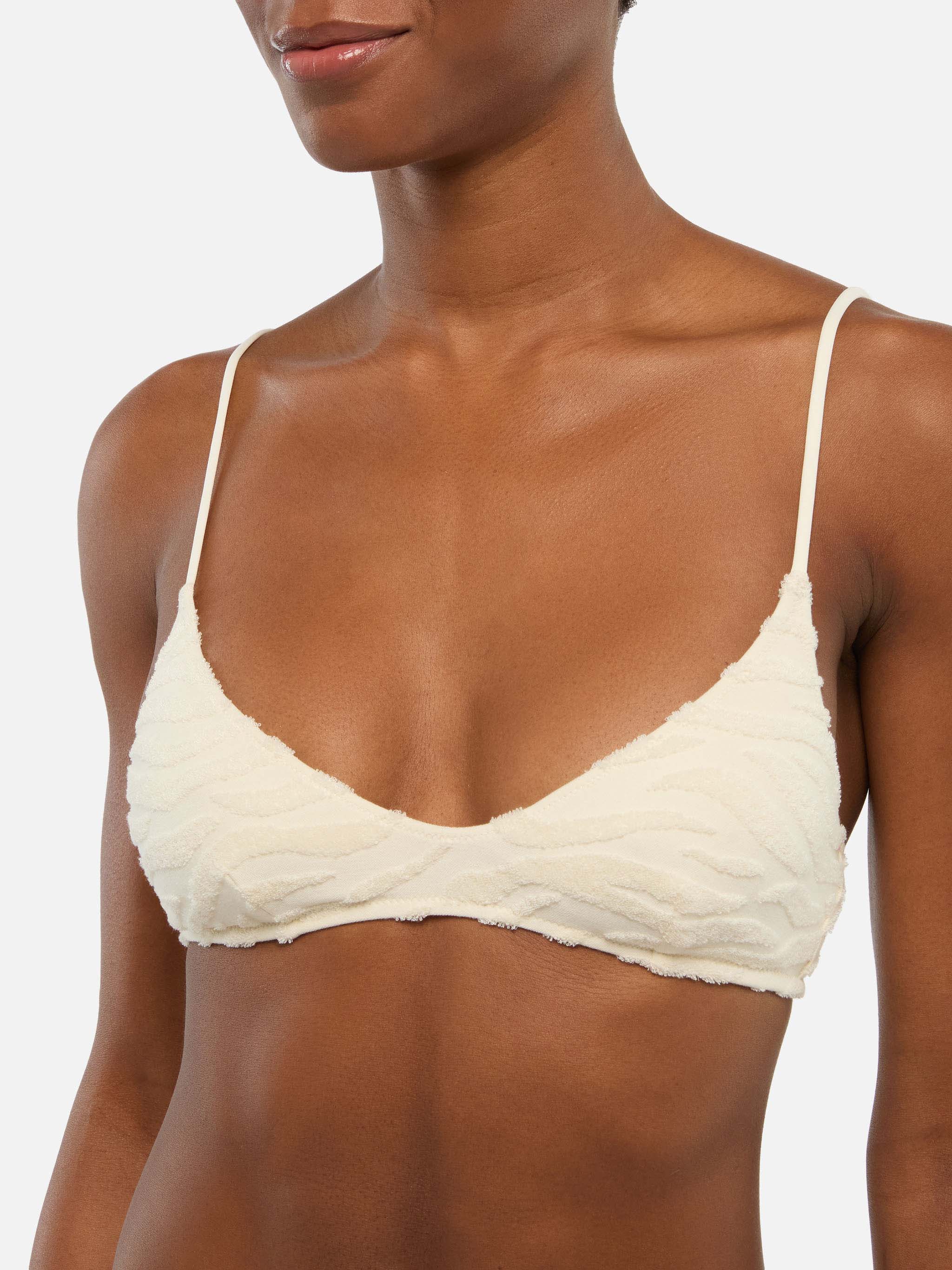 Zebra terry embossed scoop bralette bikini Paloma Naomi - Image 3