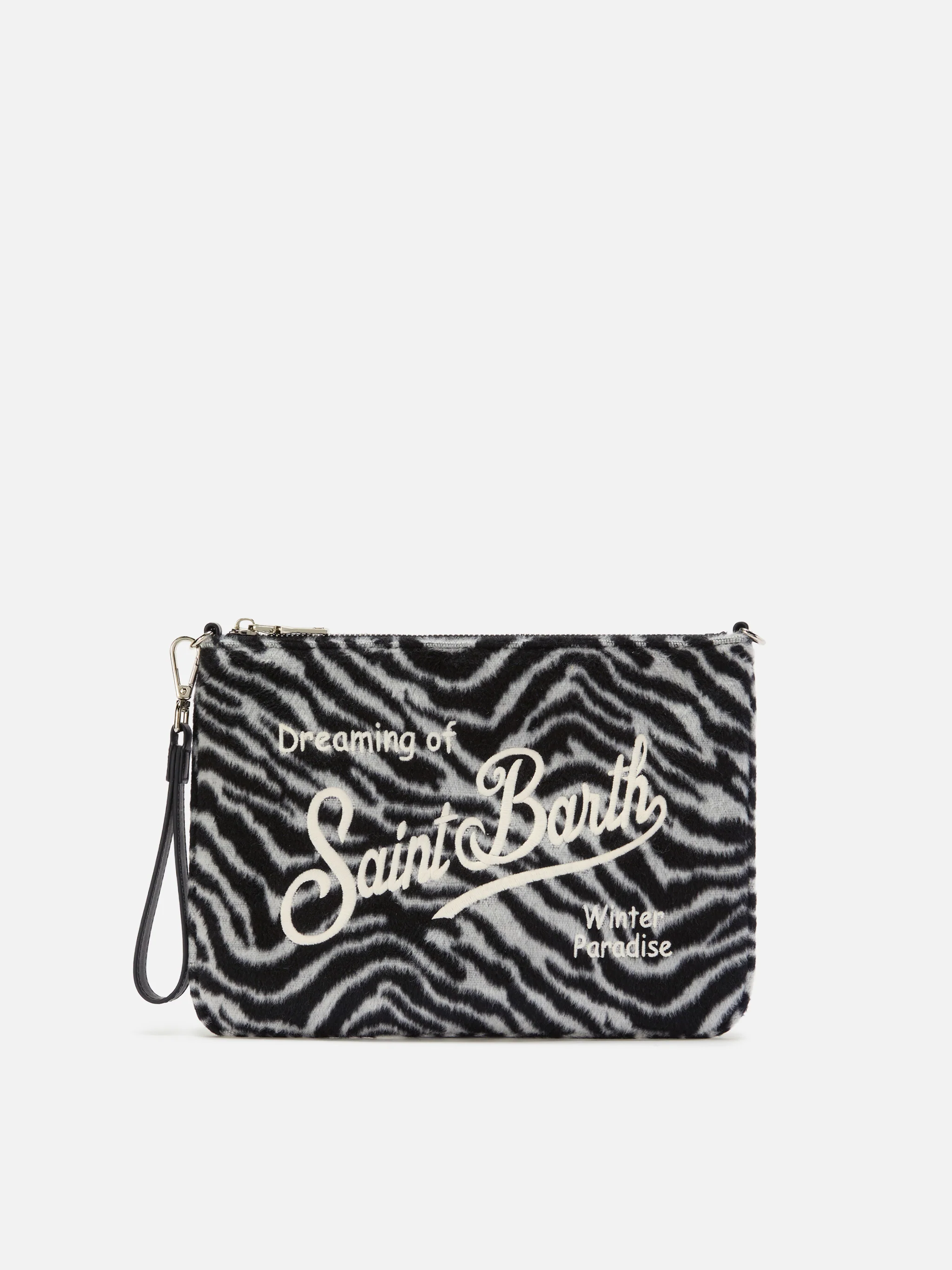 Parisienne Crossbody Bag in zebra wool blend - Image 3