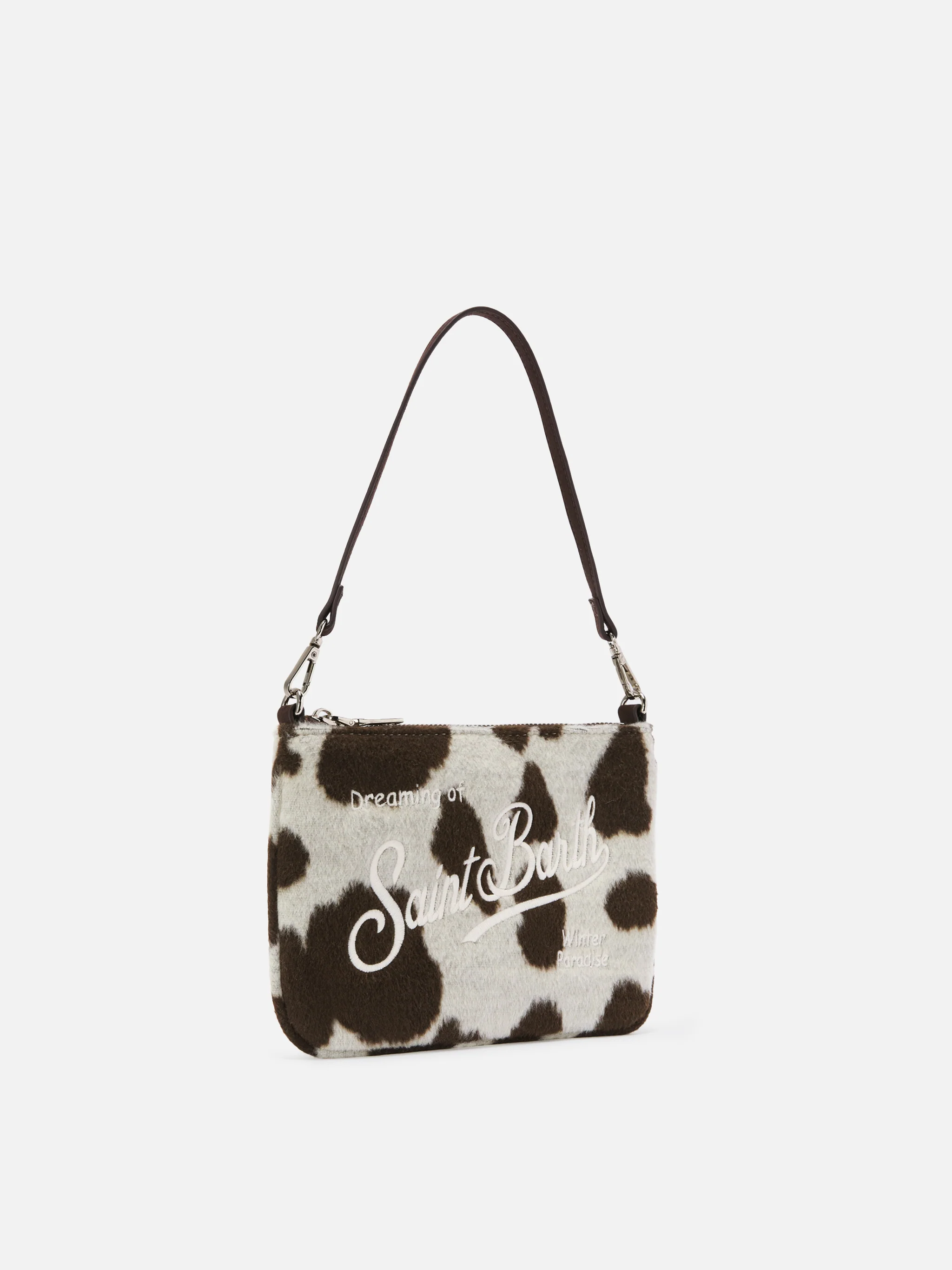 Parisienne Mini Shoulder Bag in cow-print wool blend - Image 3