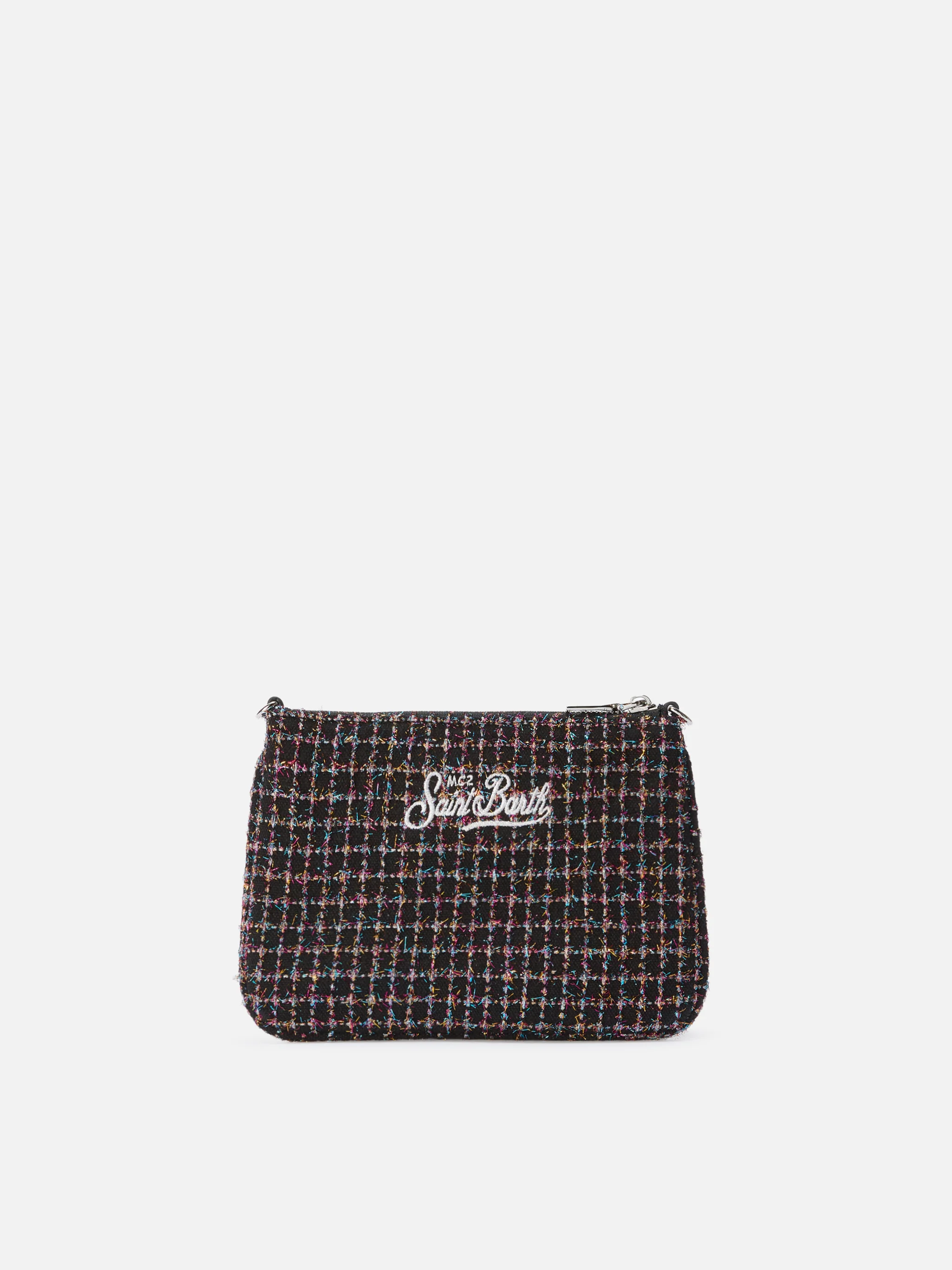 Parisienne Mini Shoulder Bag in shiny black tweed - Image 4