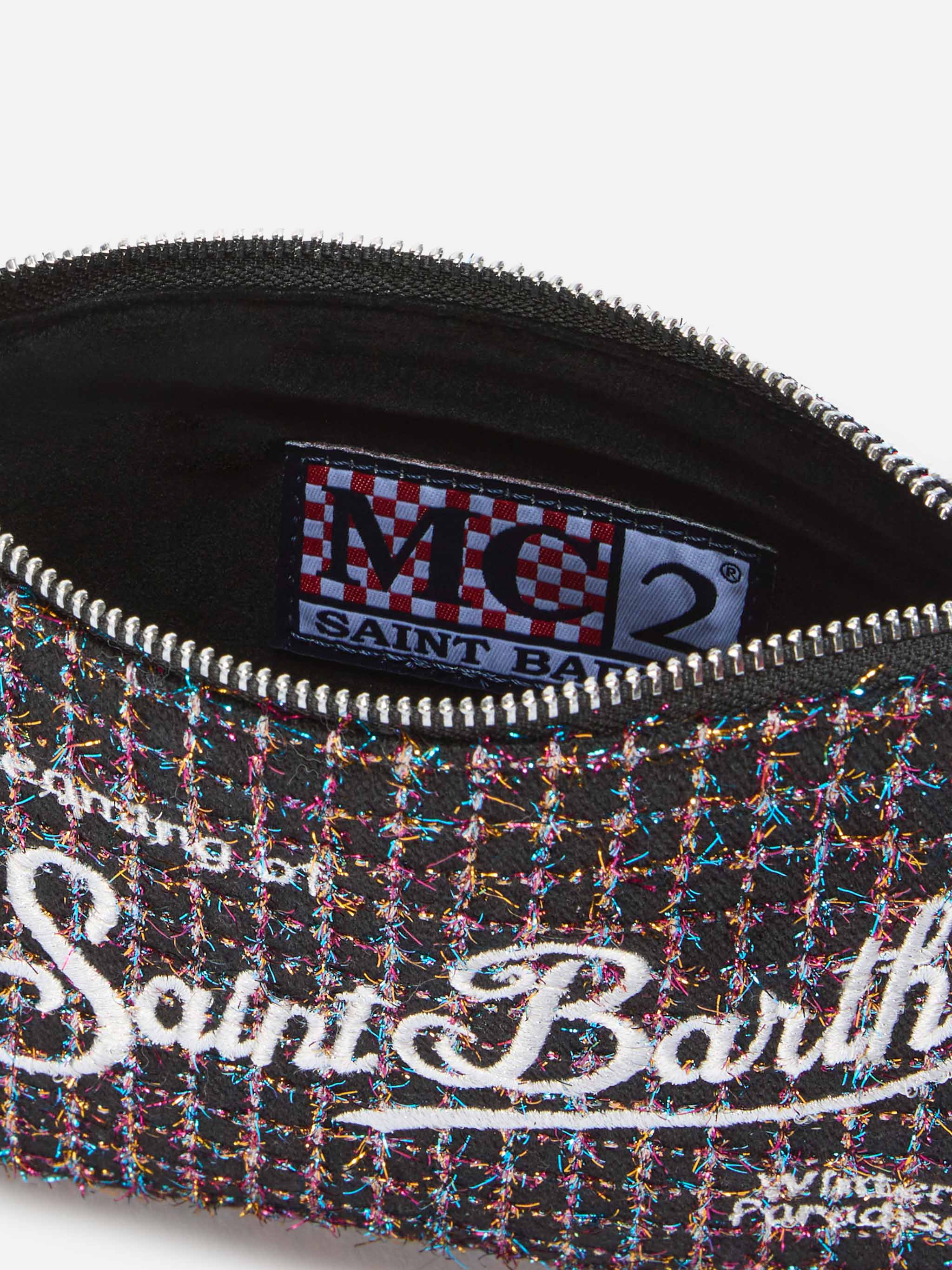 Parisienne Mini Shoulder Bag in shiny black tweed - Image 5