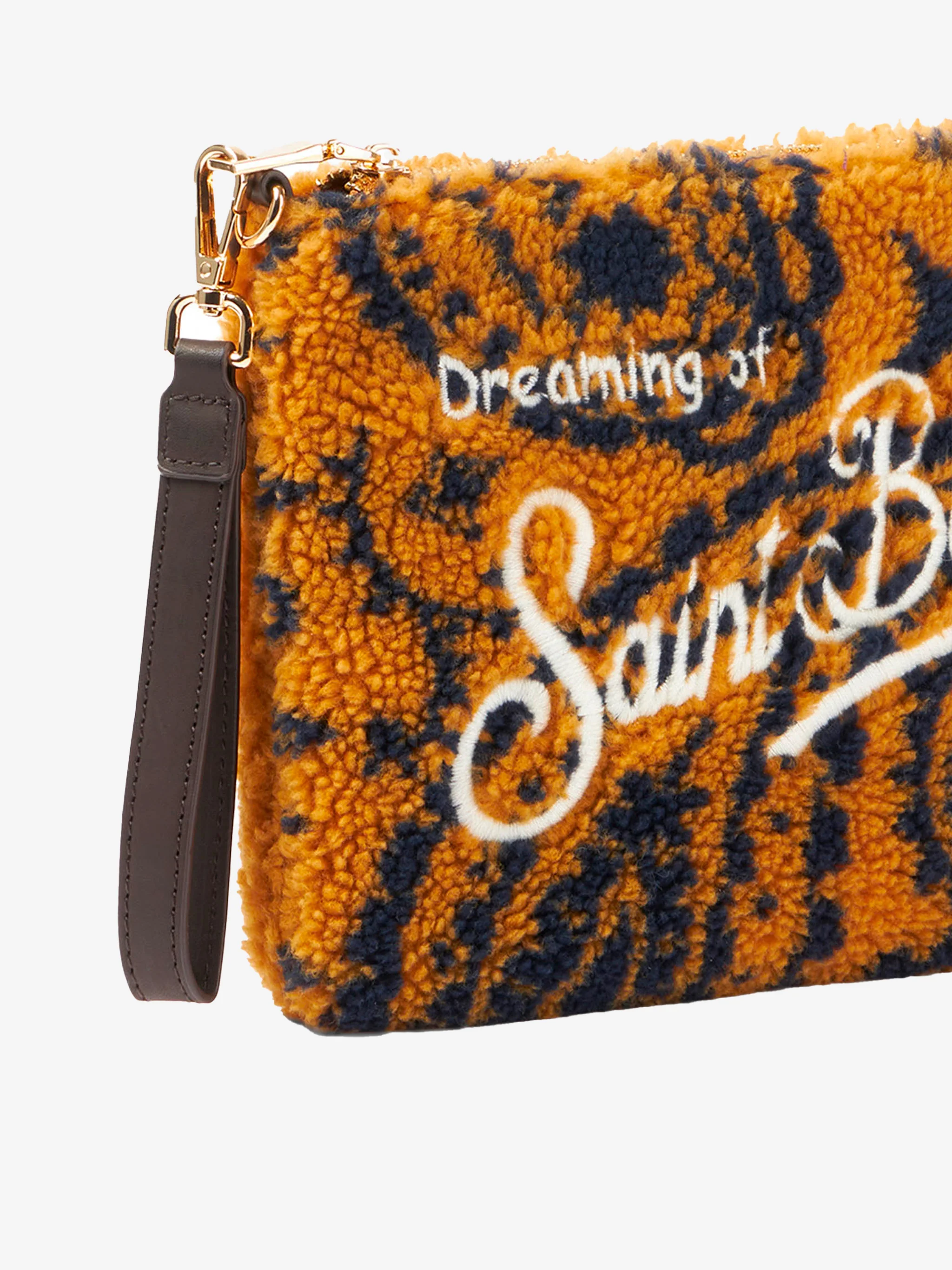 Parisienne wooly cross-body pouch bag with ochre bandanna - Image 2