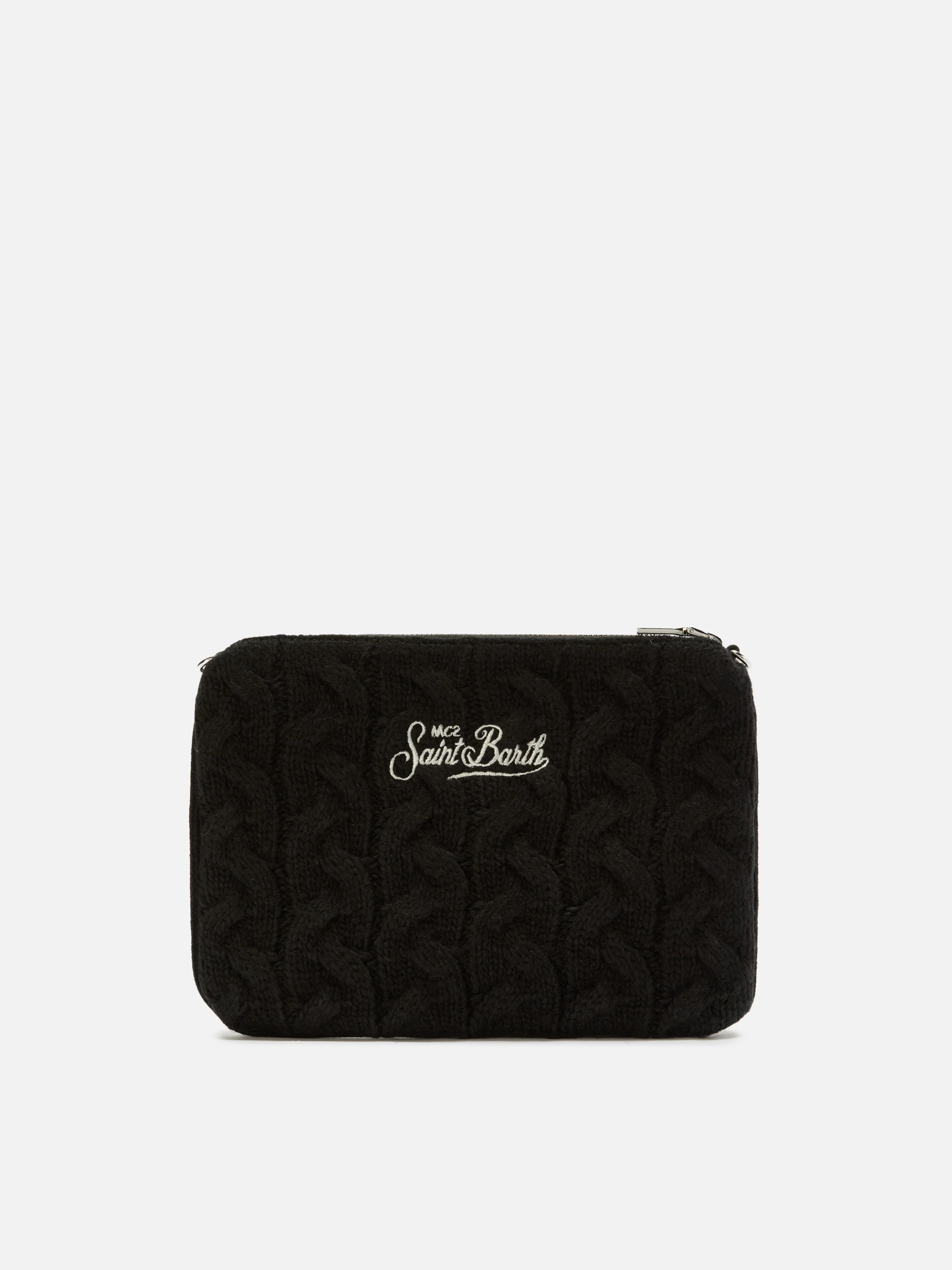 Parisienne Wool Braid Crossbody Bag in black braided wool blend - Image 5