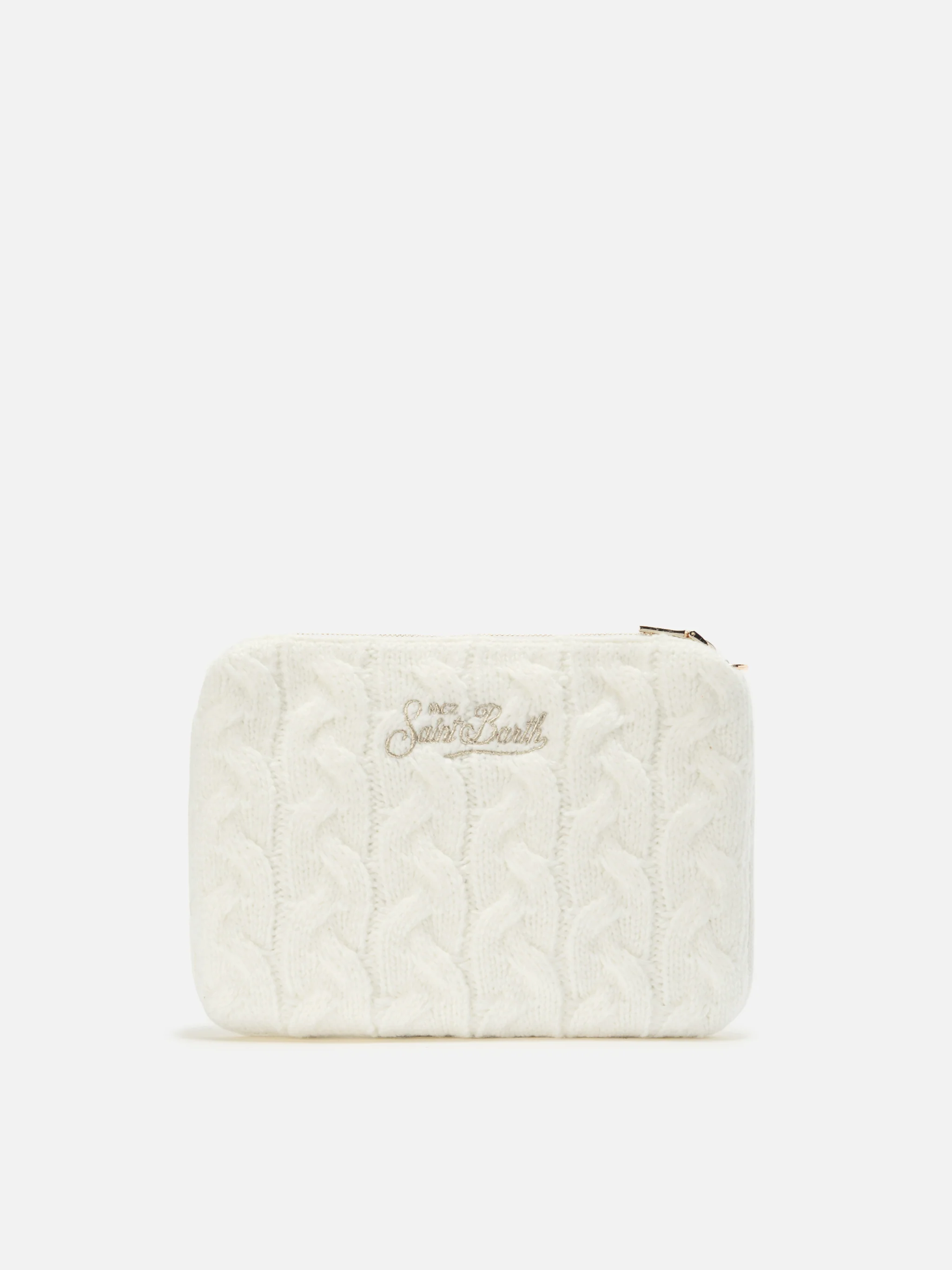 Parisienne Wool Braid Crossbody Bag in white braided wool blend - Image 5