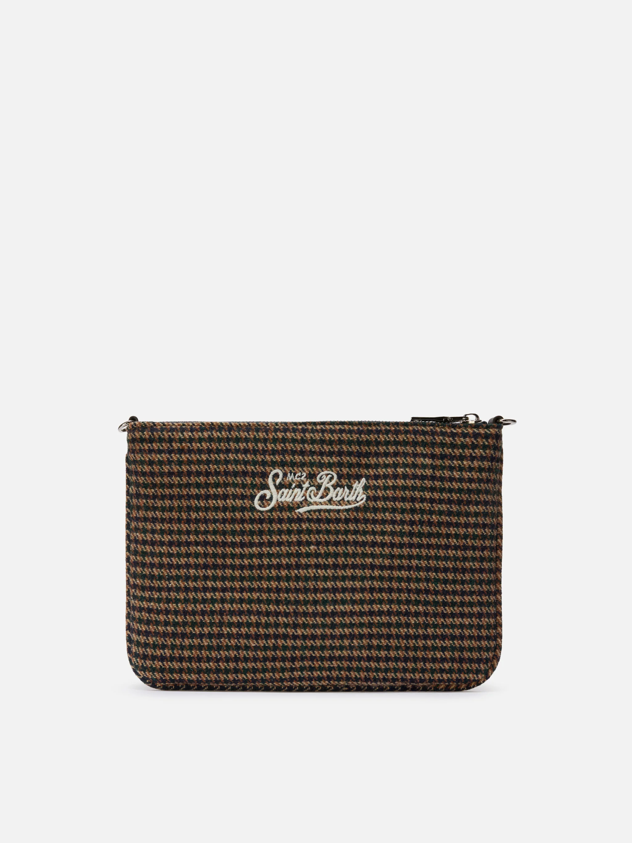 Parisienne Wool Crossbody Bag in houndstooth wool blend - Image 5