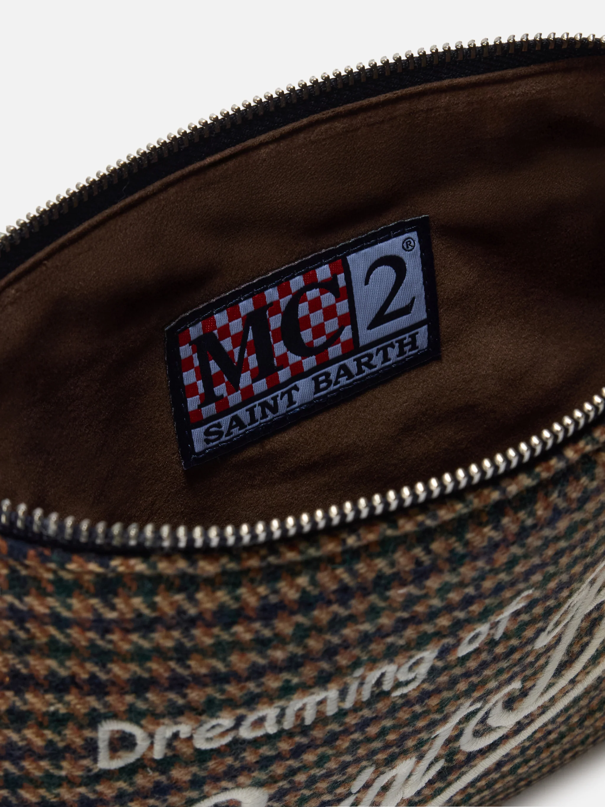 Parisienne Wool Crossbody Bag in houndstooth wool blend - Image 6