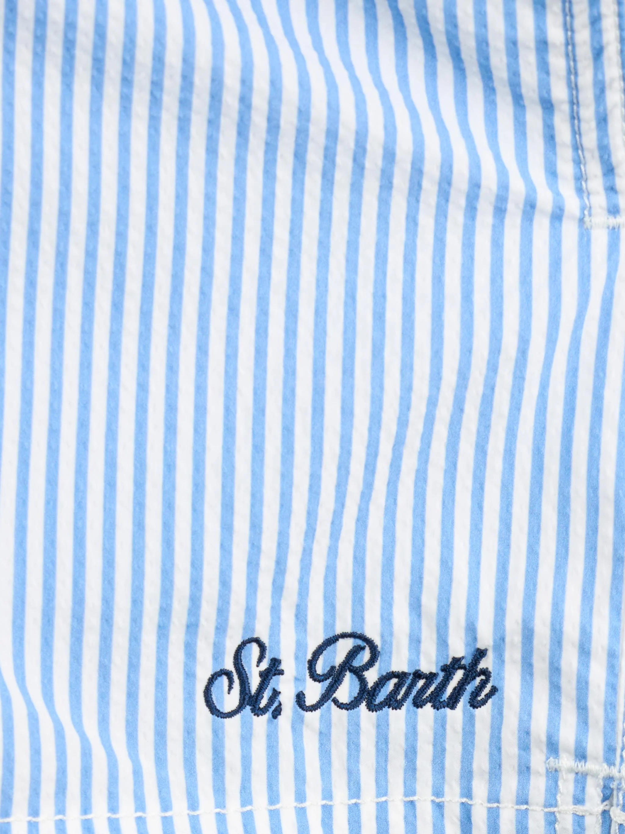 Patmos Jr seersucker striped mid-length swim shorts - Image 3