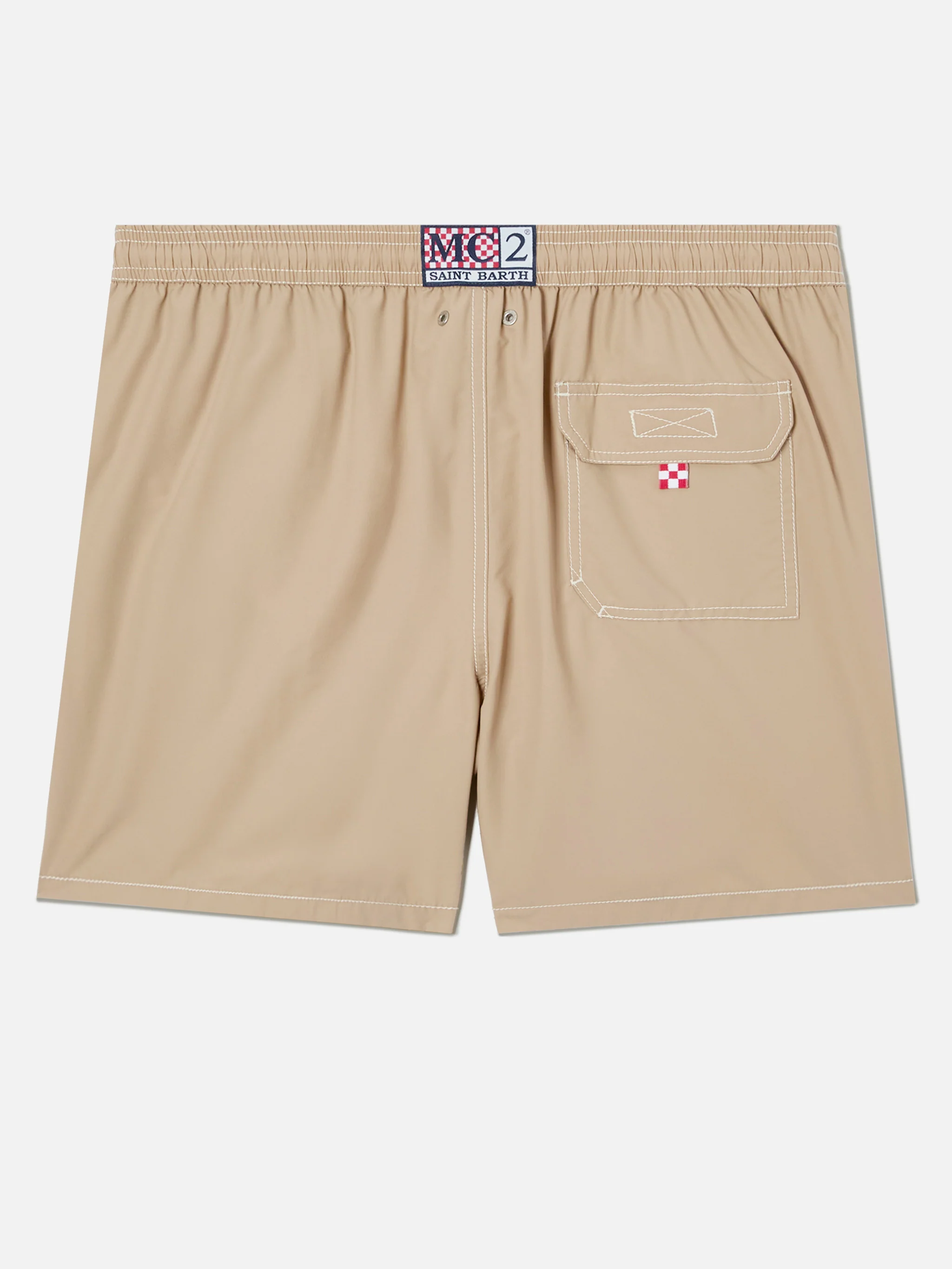 Patmos classic swim shorts in beige - Image 2