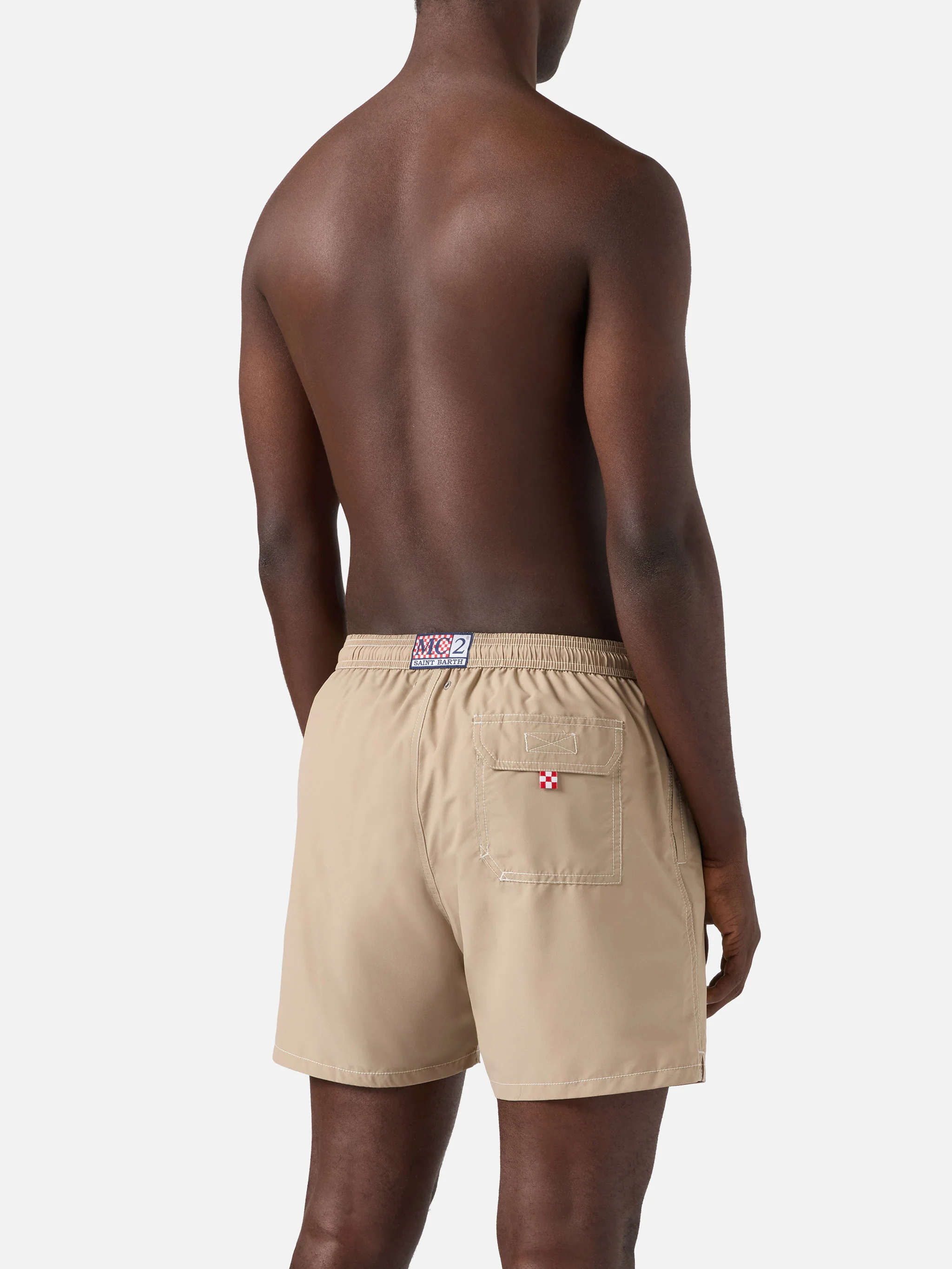 Patmos classic swim shorts in beige - Image 5