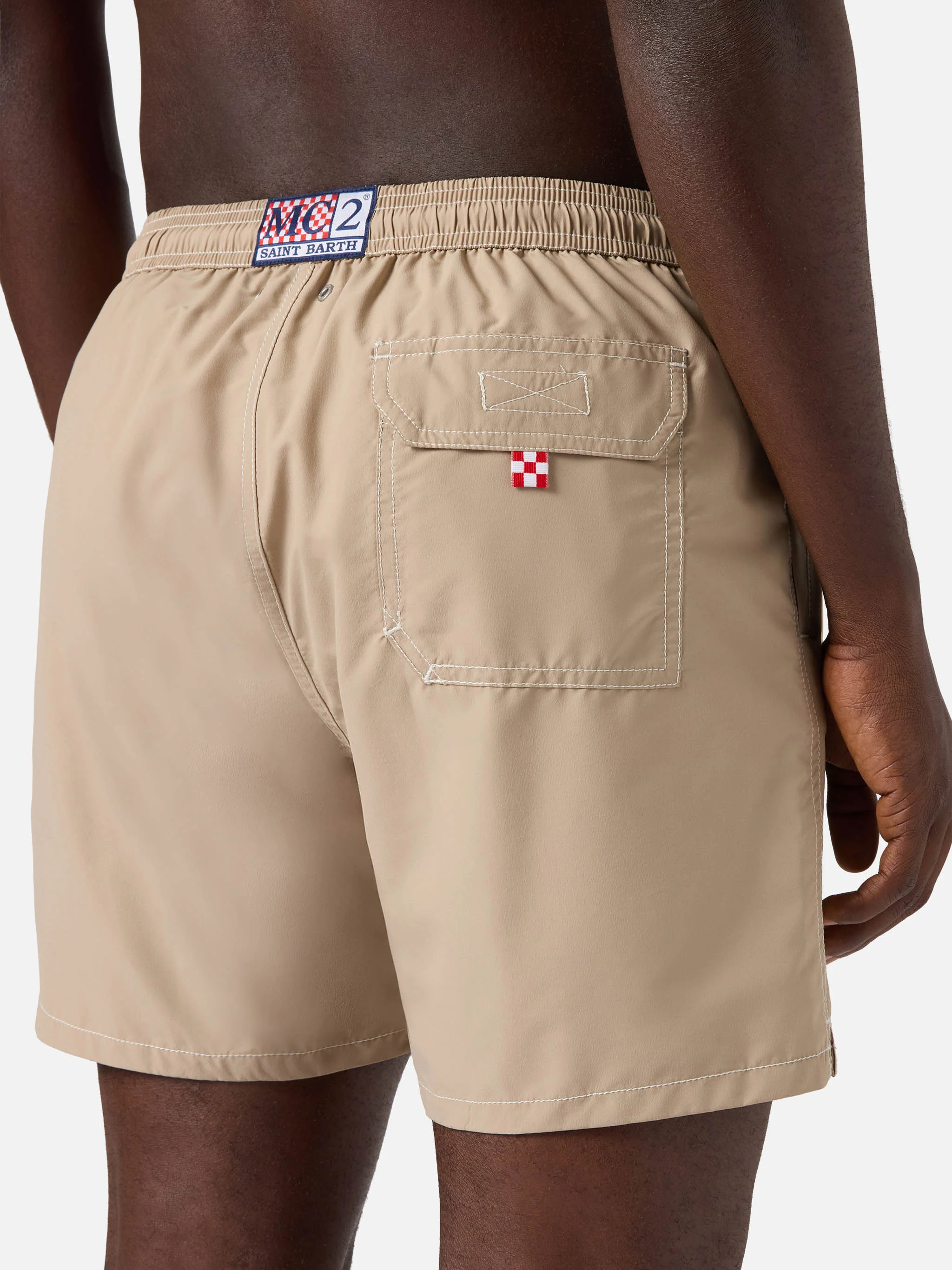 Patmos classic swim shorts in beige - Image 6