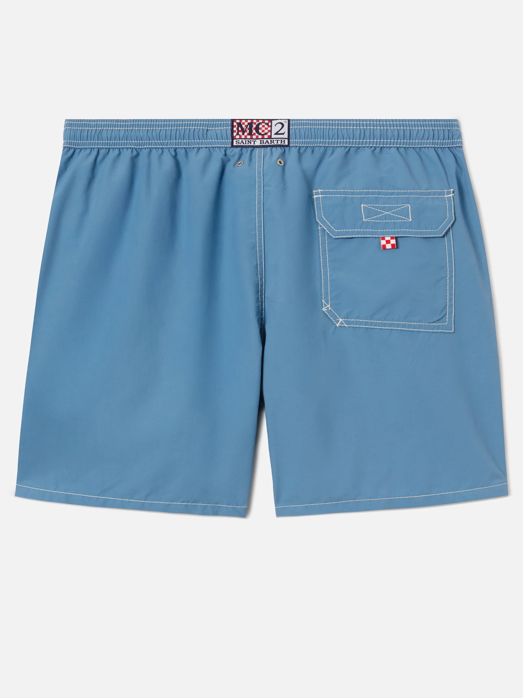 Patmos classic swim shorts in dusty blue - Image 2