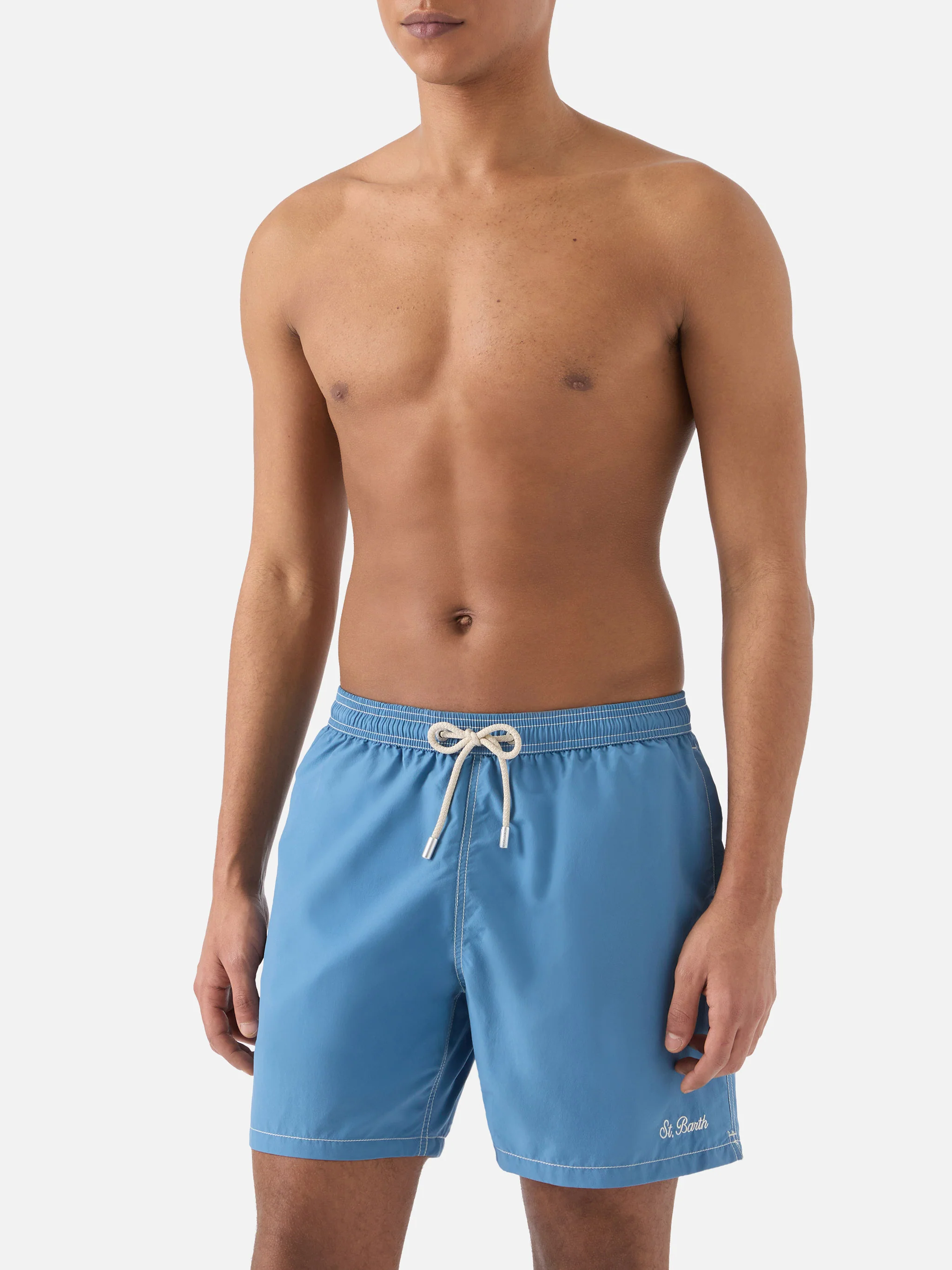 Patmos classic swim shorts in dusty blue - Image 3