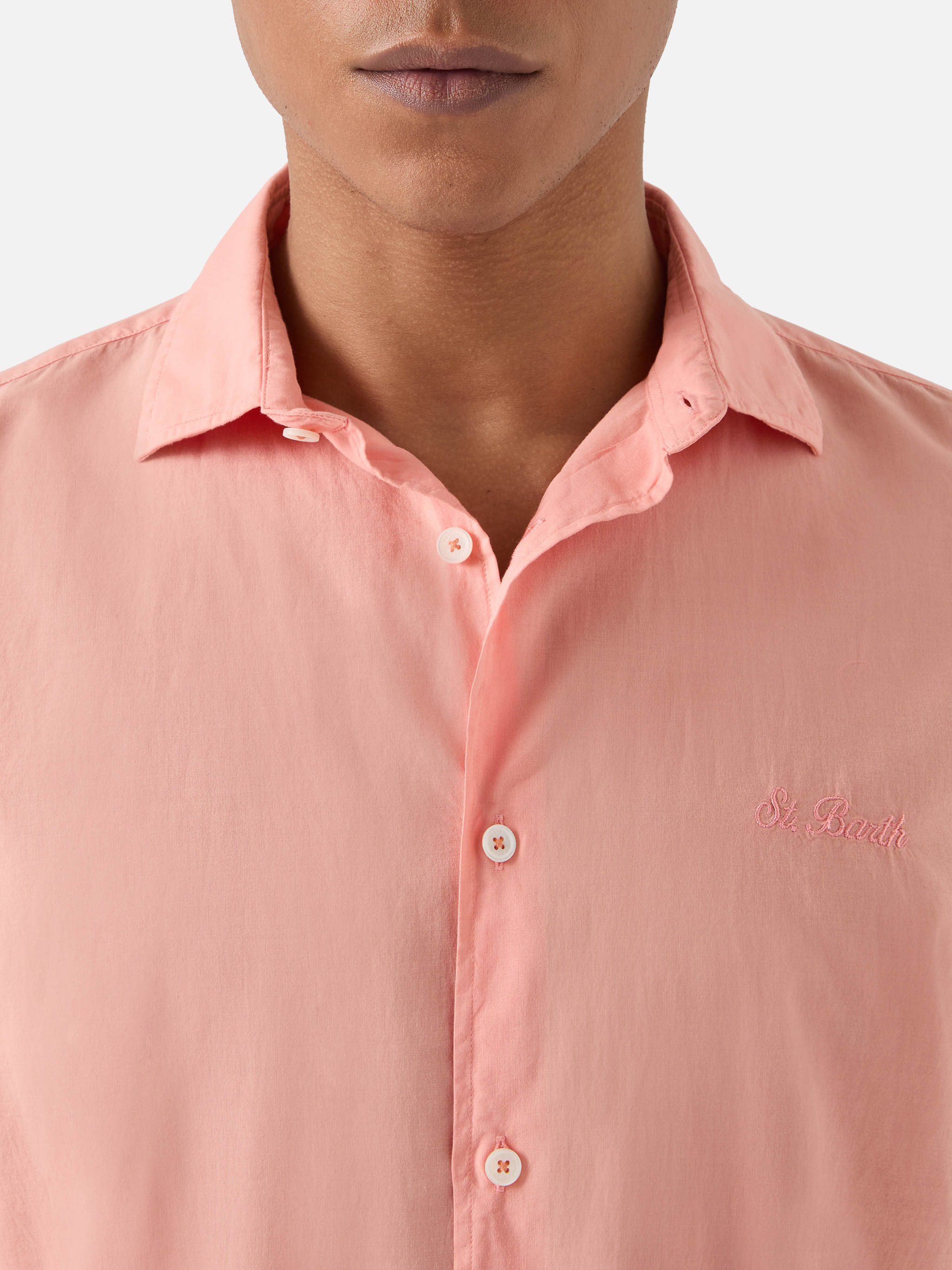 Peach Chemise Ice shirt in pure cotton voile - Image 2