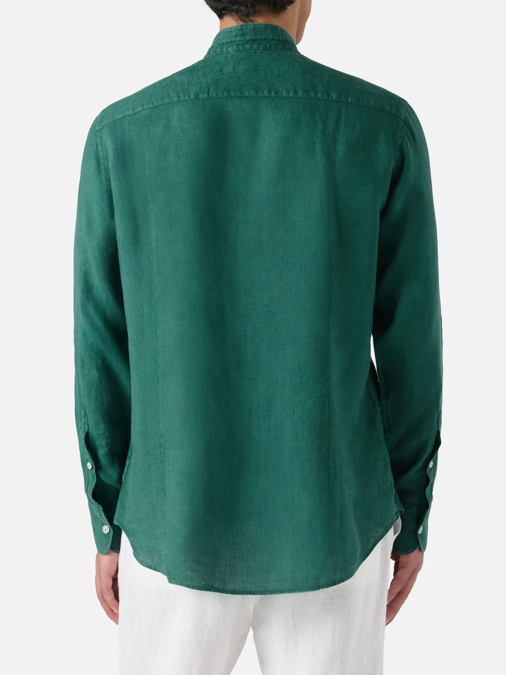 Pierre shirt in green linen - Image 3