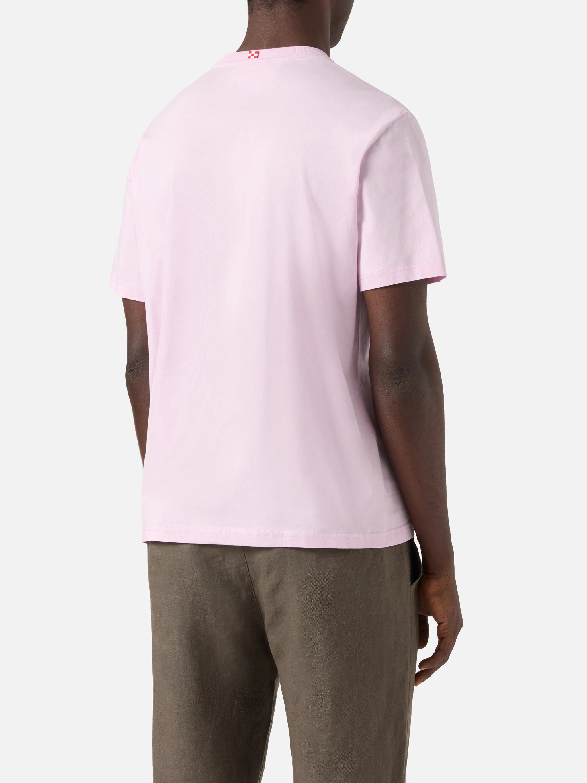 Pink Austin t-shirt with watch and I Am Green embroidery - Image 4