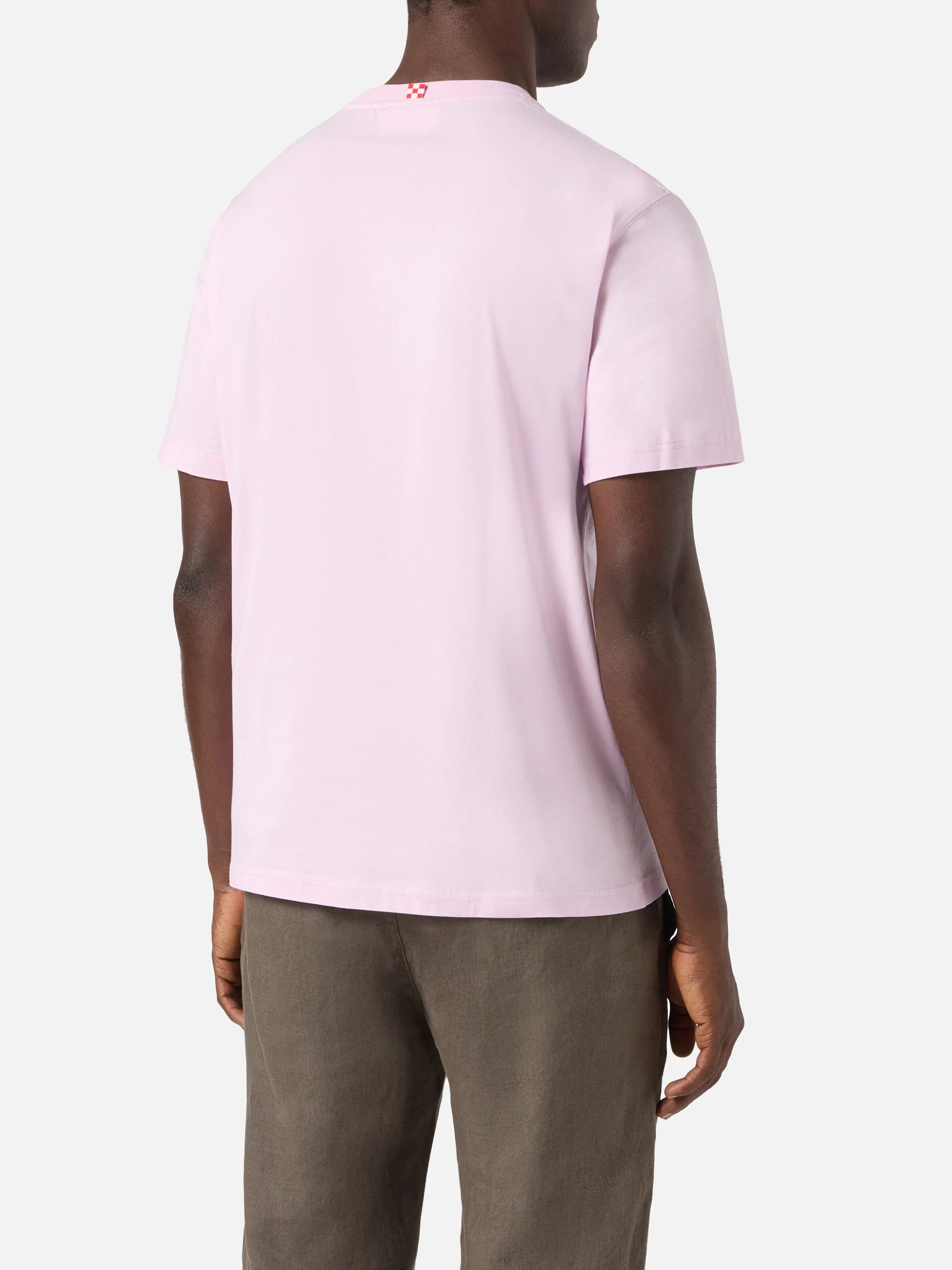 Pink Austin t-shirt with watch and Platona Is The Best embroidery - Image 4