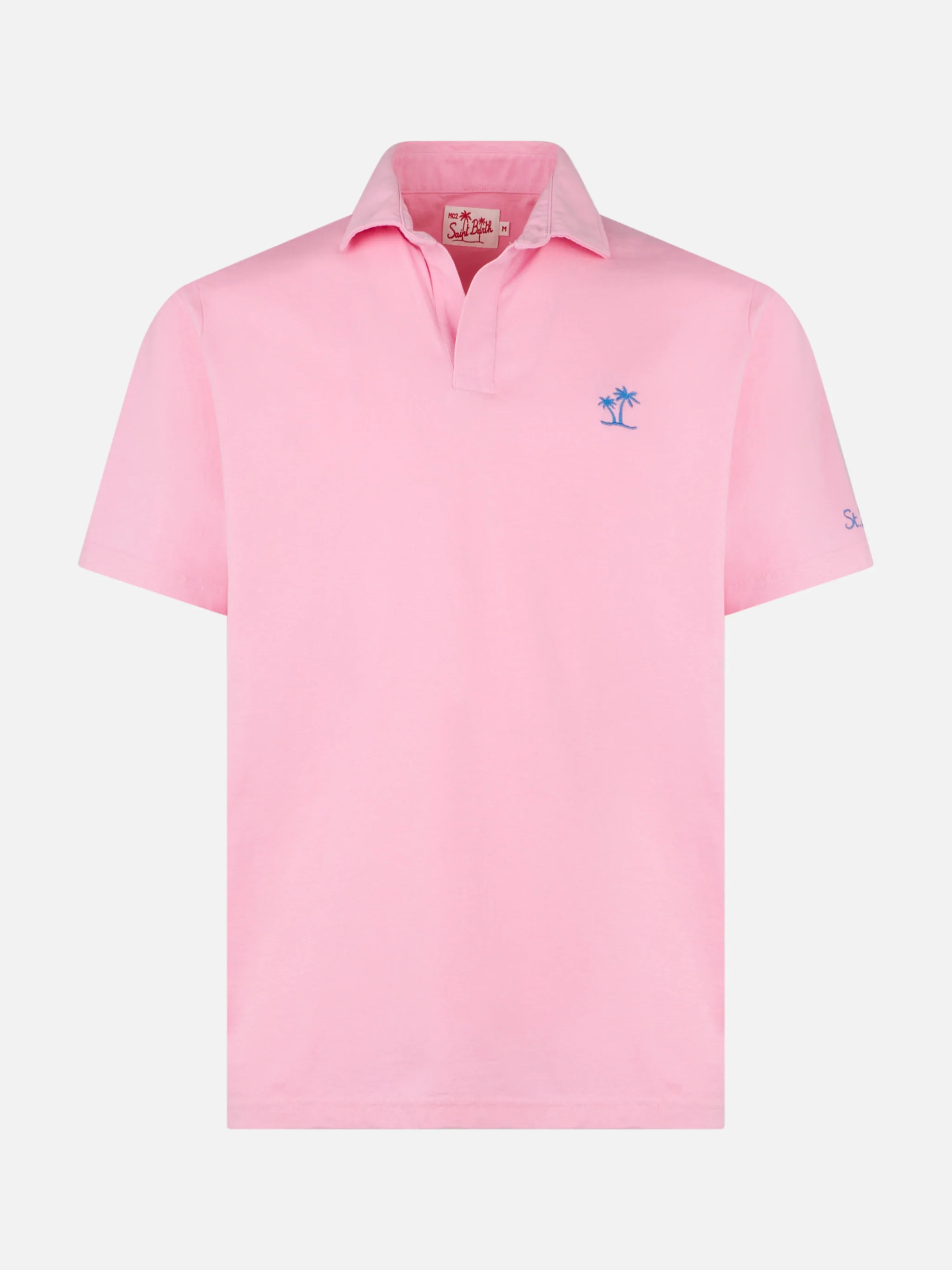 Brighton pink jersey polo shirt - Image 4