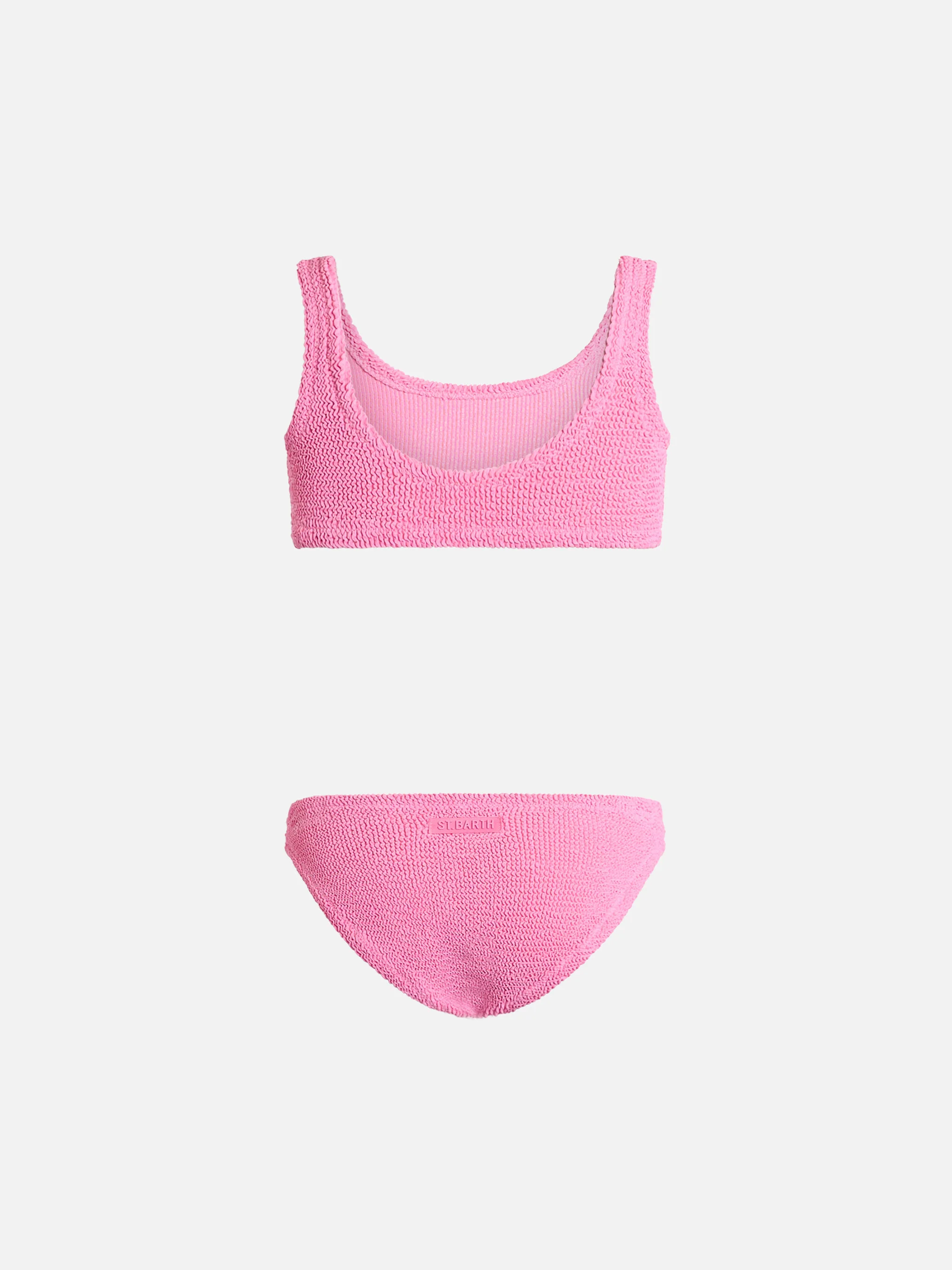 Pink crinkle classic bralette bikini Baker - Image 2