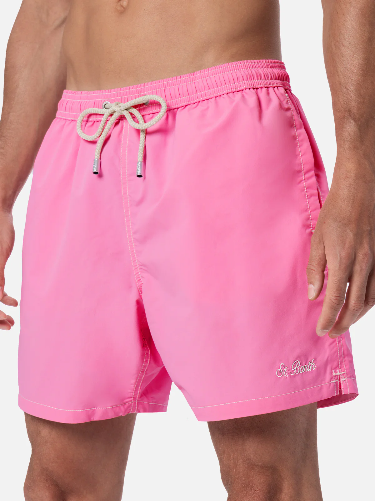 Pink mid-length swim shorts Patmos - Image 4