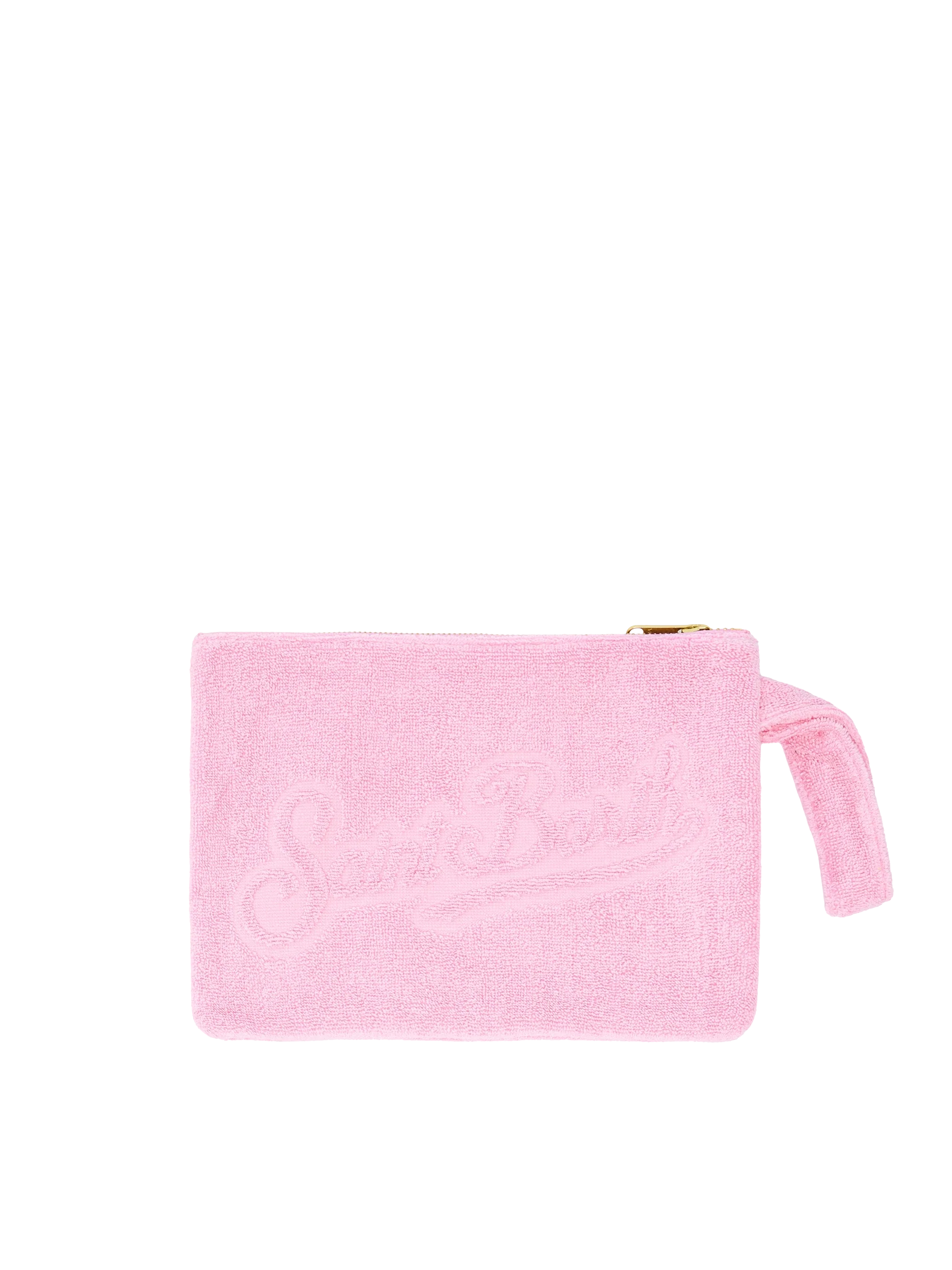 Pink Pareasy pochette with jacquard Saint Barth logo - Image 3