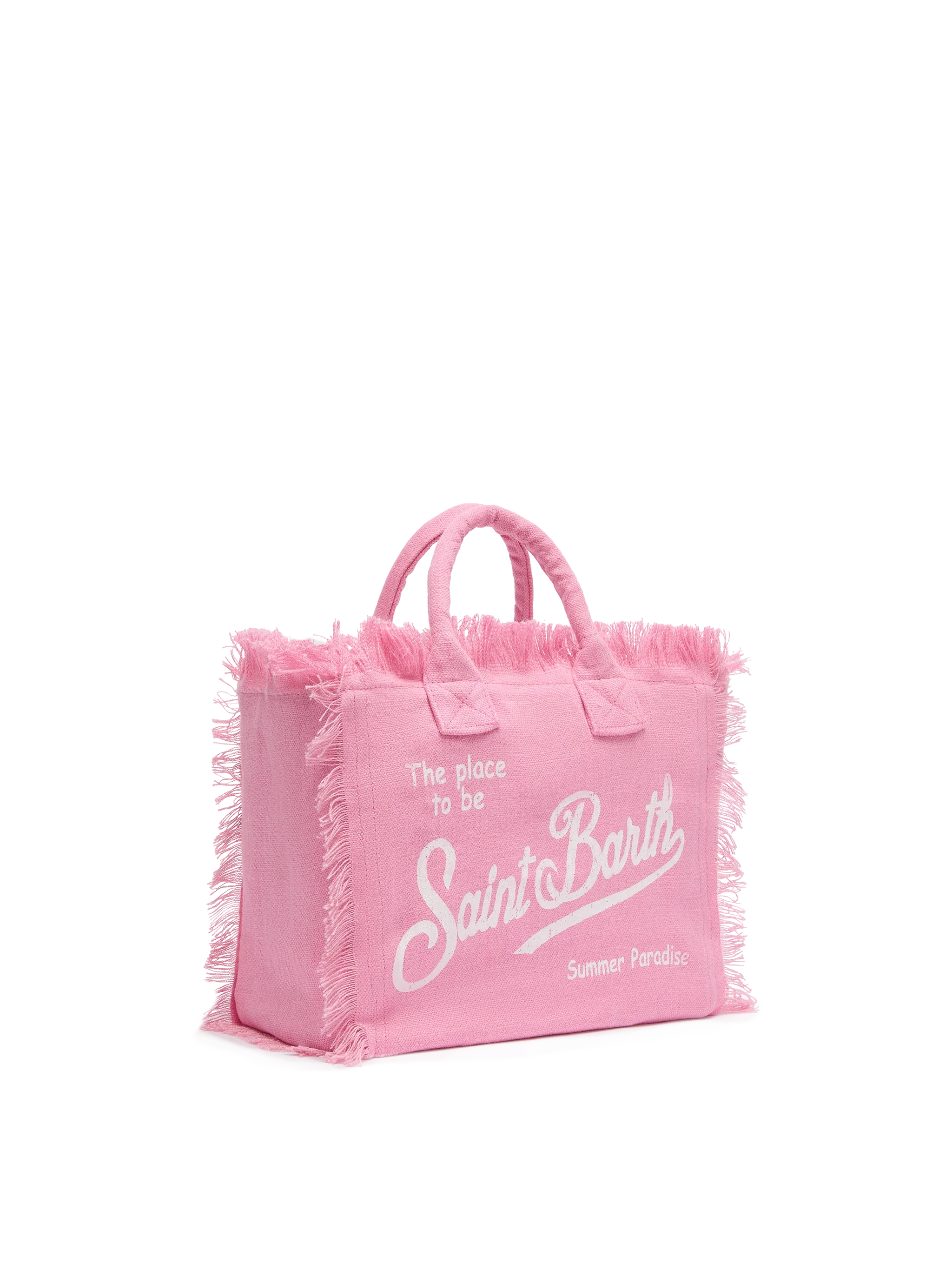 Pink solid color linen Colette bag - Image 3