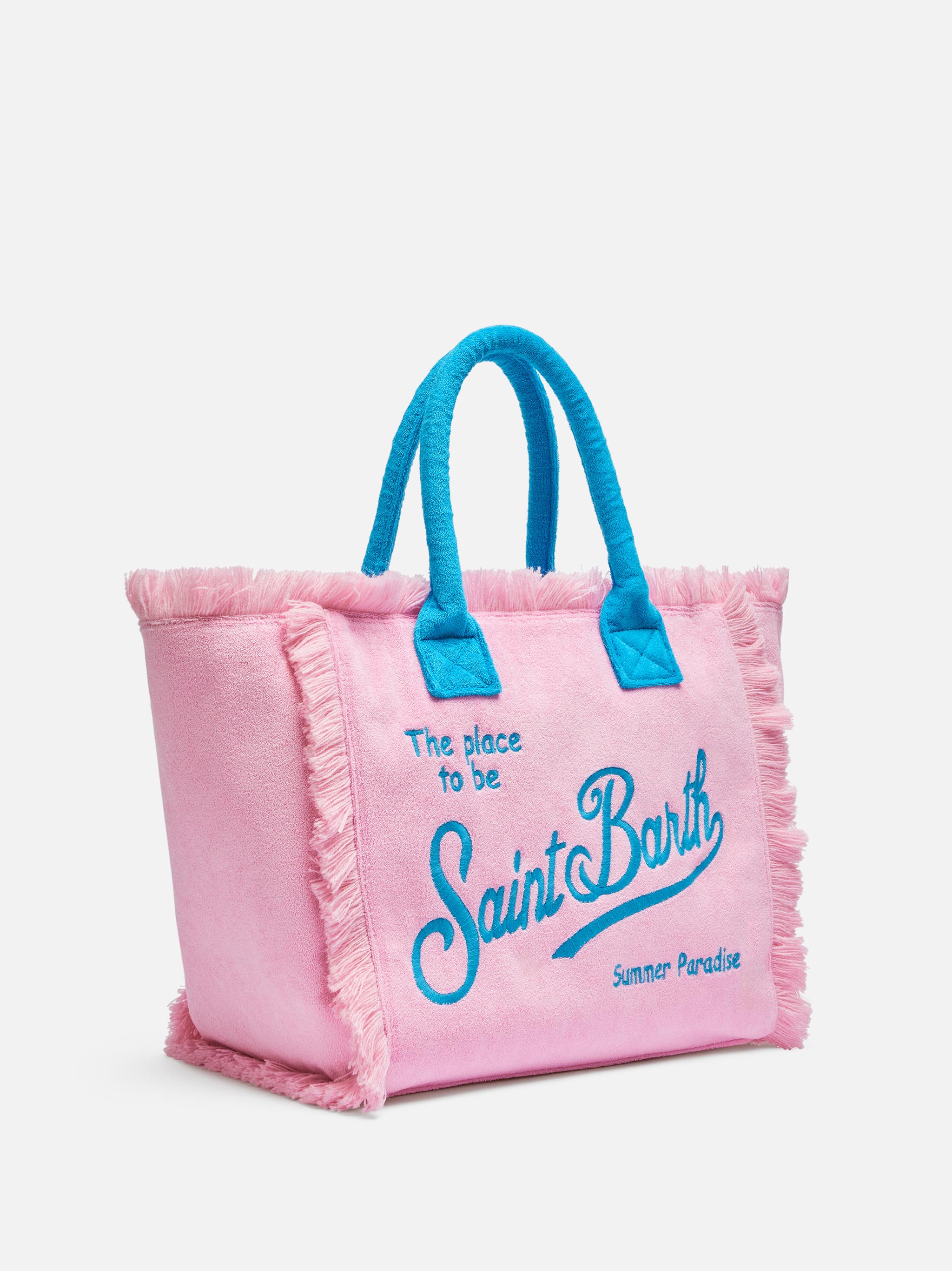 Pink terry Vanity Sponge tote bag - Image 4
