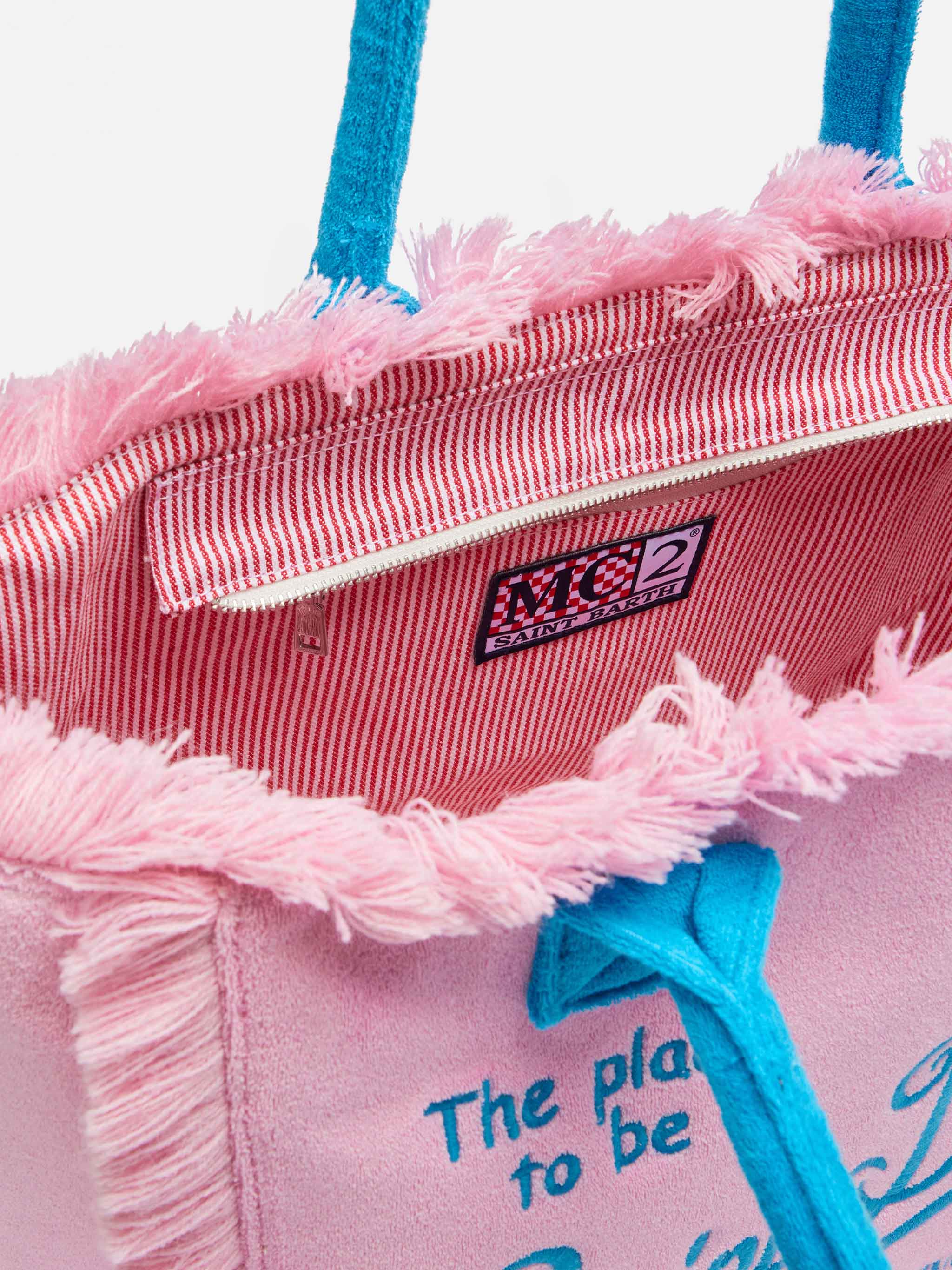 Pink terry Vanity Sponge tote bag - Image 6