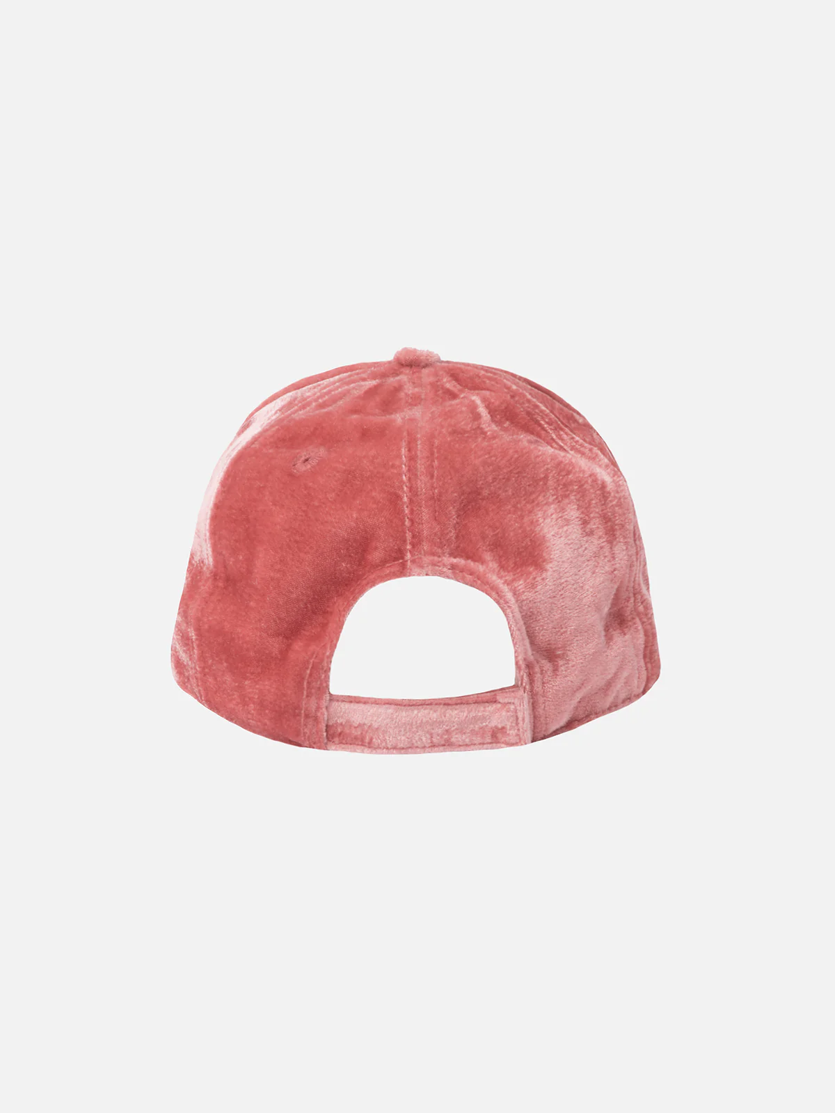 Pink velvet ball cap Baseball with rhinestones logo - Image 3
