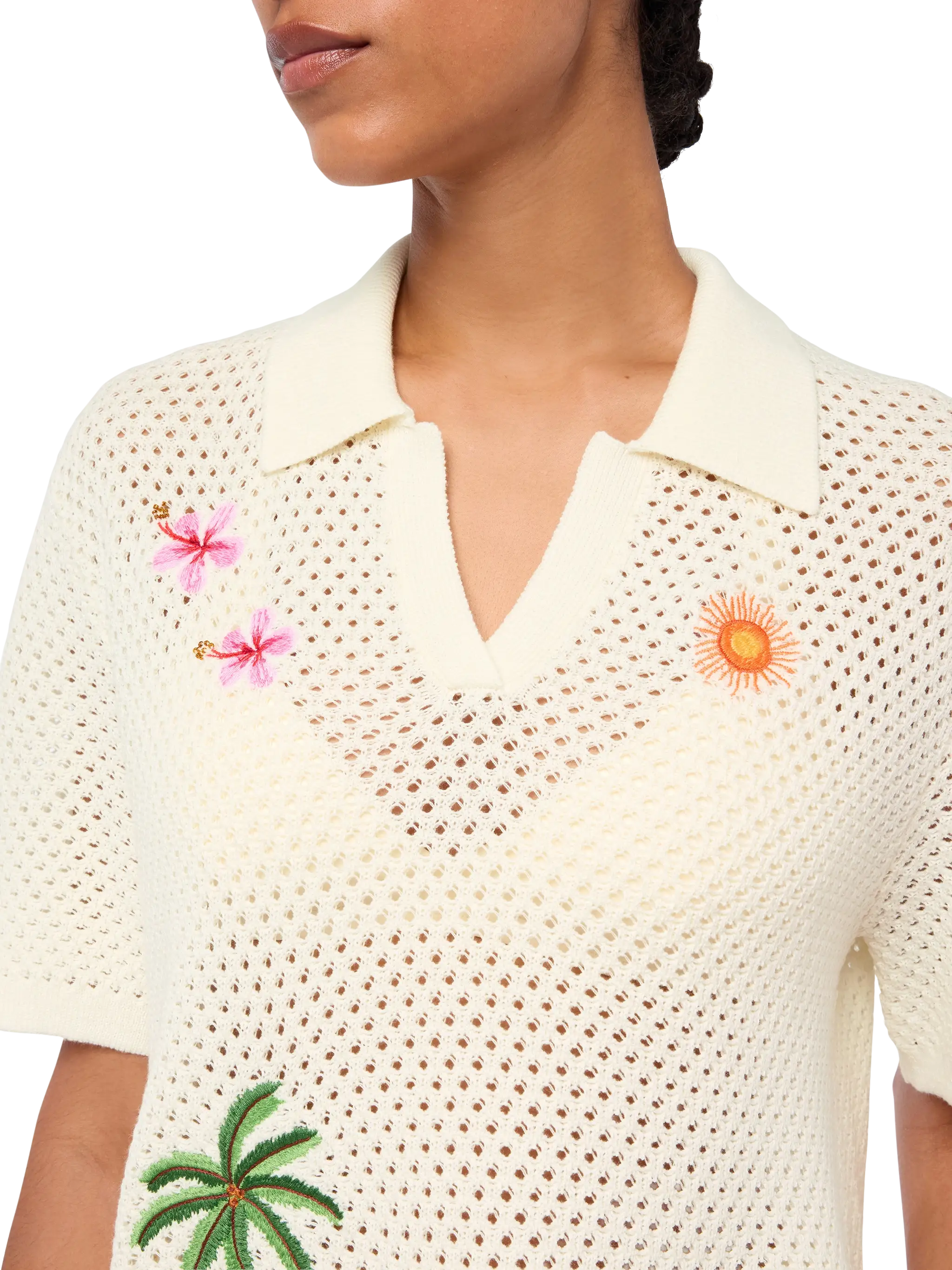 Pixie embroidered knit polo - Image 2