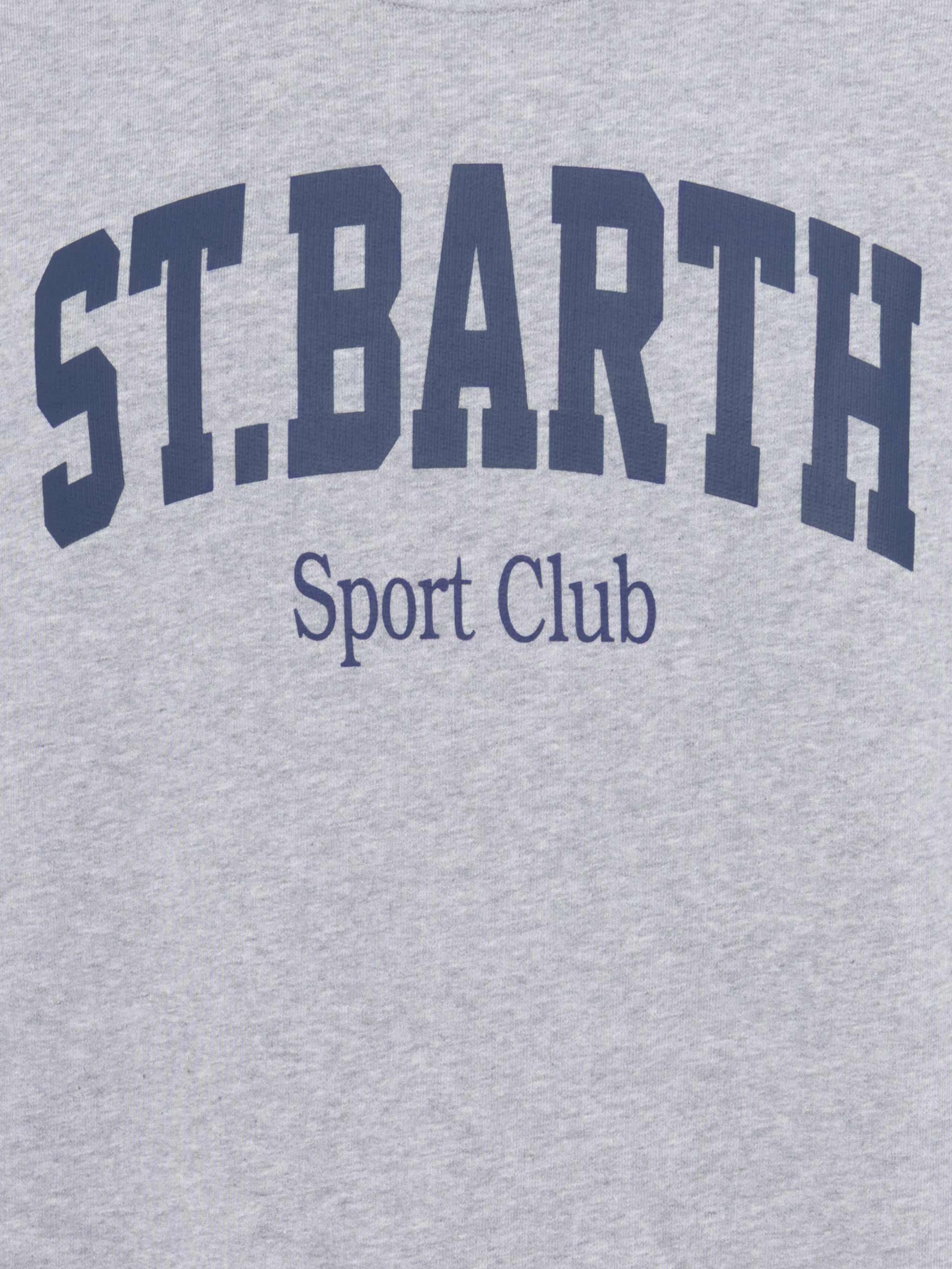 Ponza crewneck cotton sweatshirt with St. Barth Sport Club print - Image 6