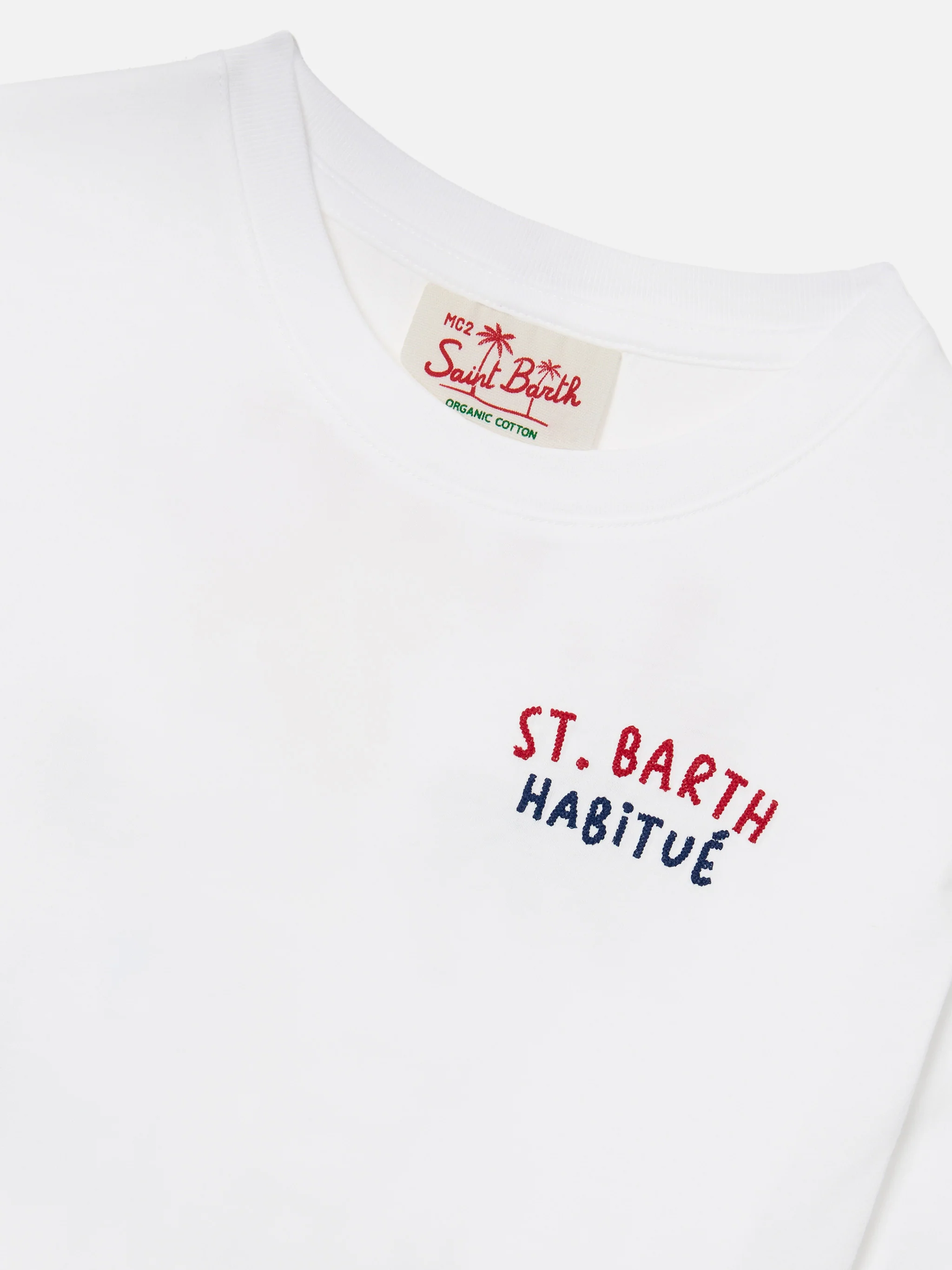 Portland Jr t-shirt with Habitué embroidery on front and back - Image 2