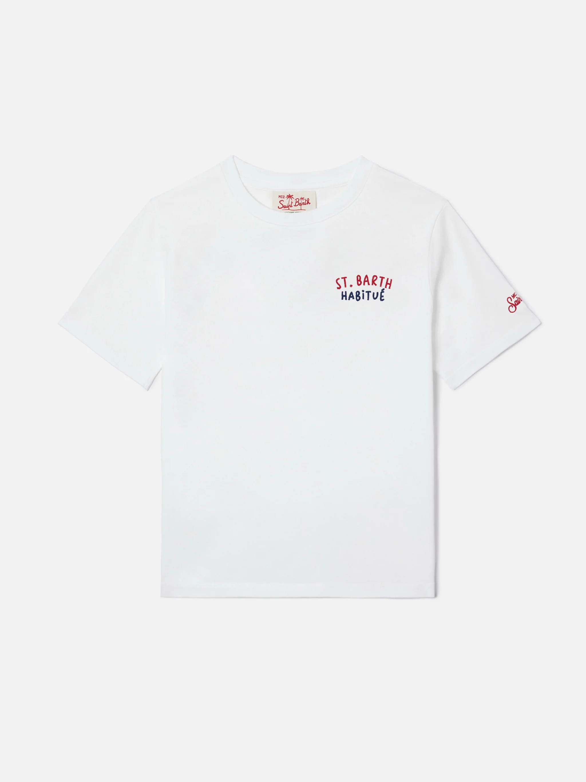 Portland Jr t-shirt with Habitué embroidery on front and back - Image 3