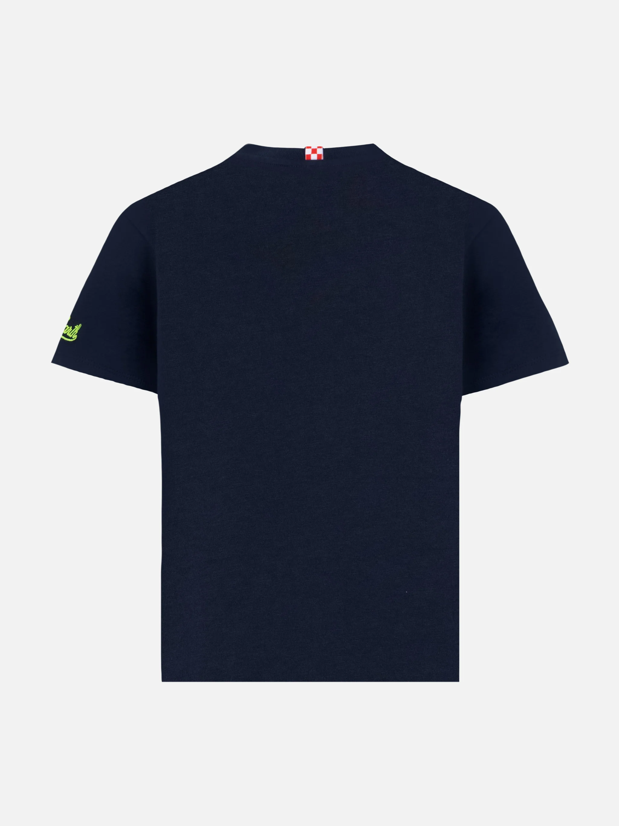 Portofino Jr cotton jersey t-shirt with Bello e Monello embroidery - Image 2