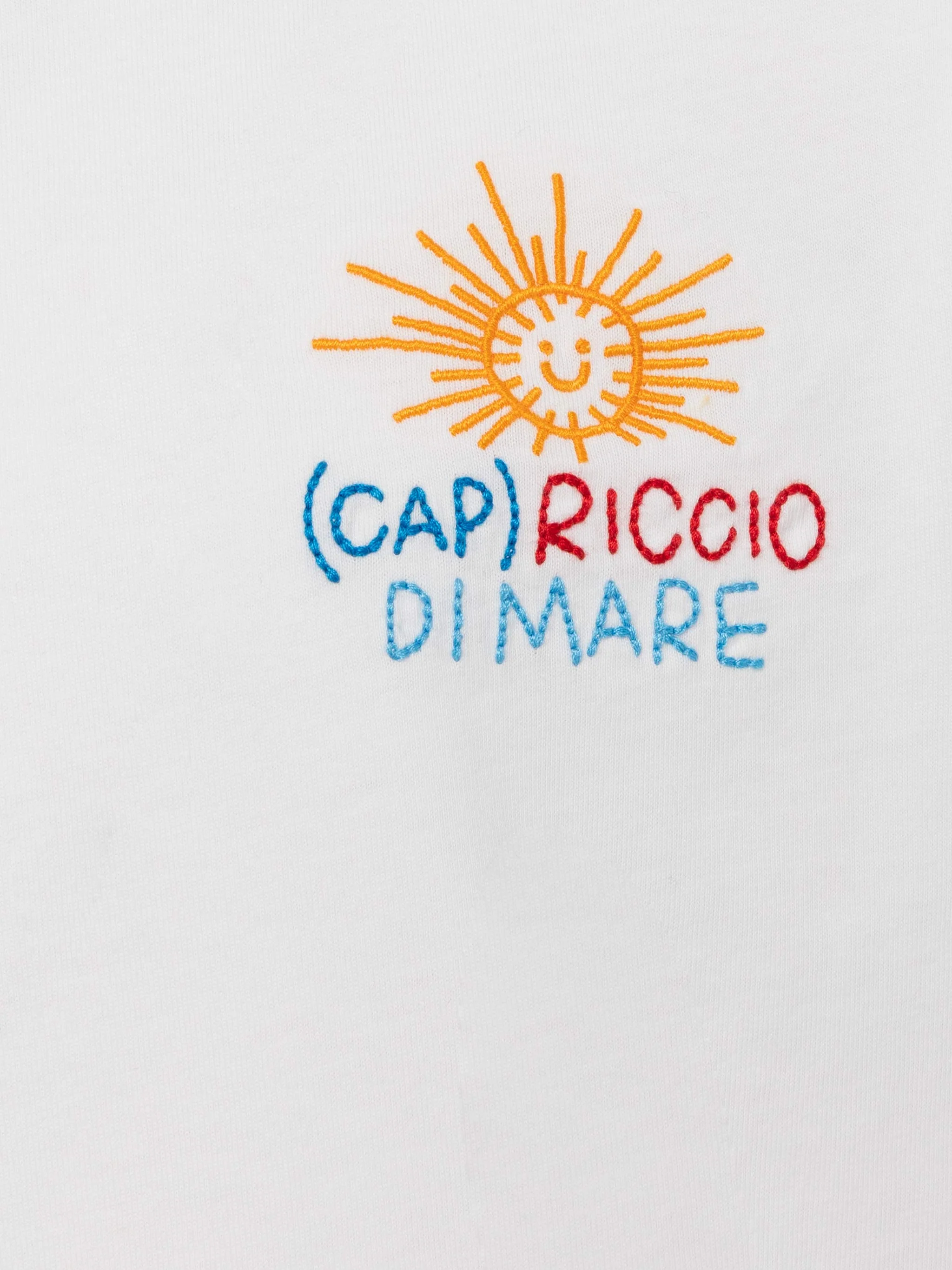 Portofino Jr cotton jersey t-shirt with Capriccio di Mare embroidery | INSULTI LUMINOSI SPECIAL EDITION - Image 2