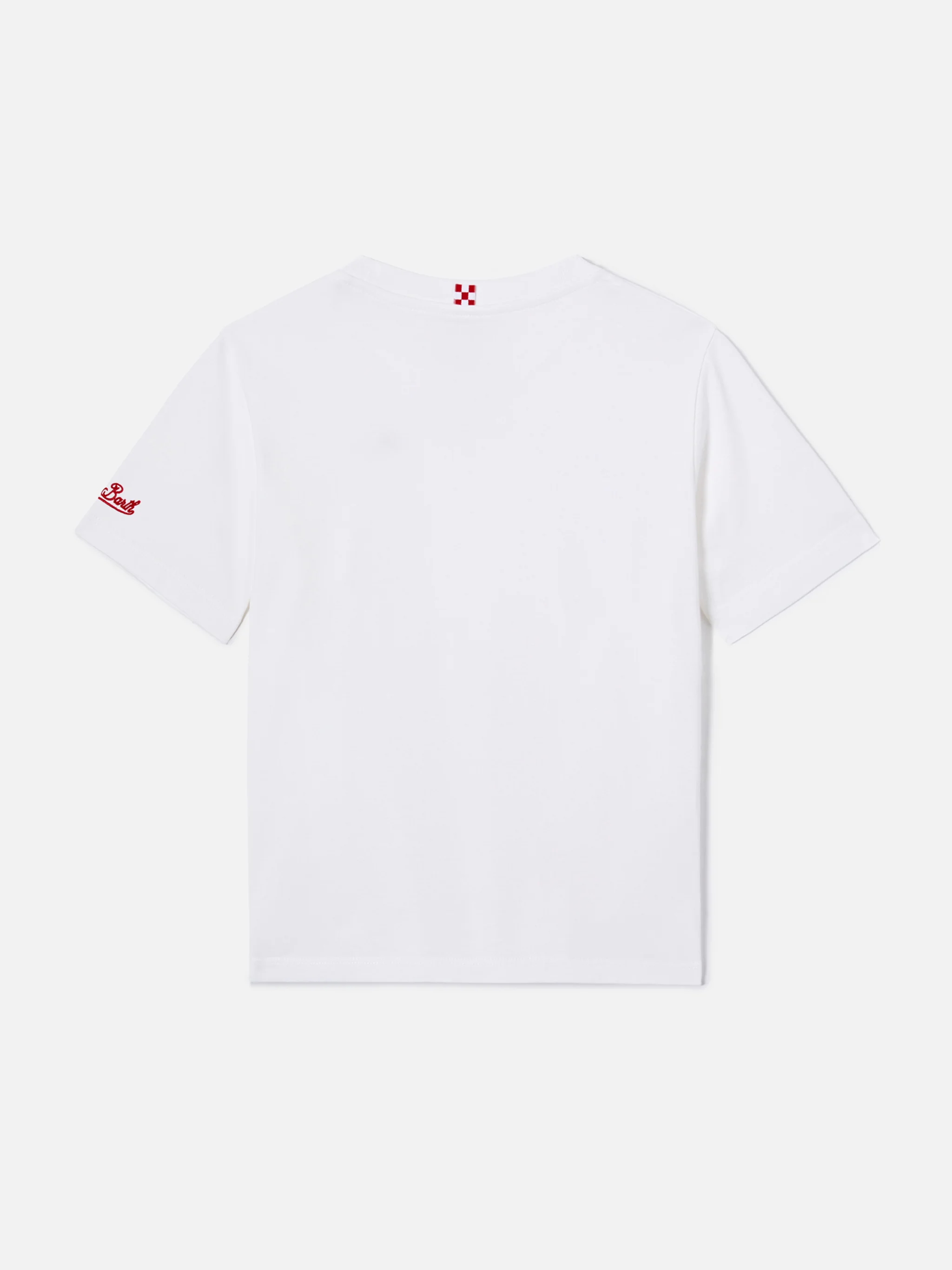 Portofino Jr white t-shirt  My Dad is Superman embroidery | Special edition - Image 3