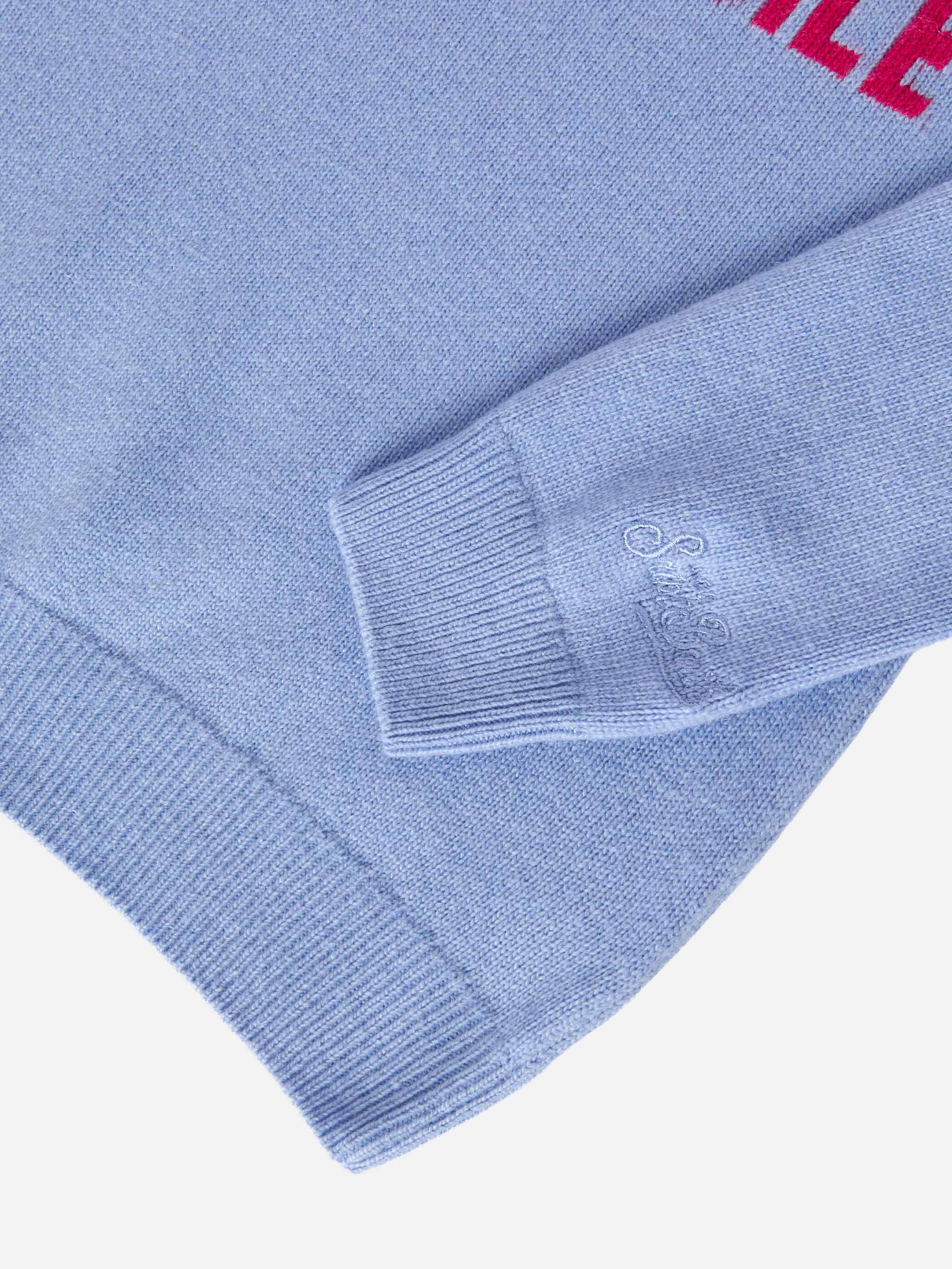 Princess cashmere-blend crewneck with Bella e Impossibile jacquard - Image 4